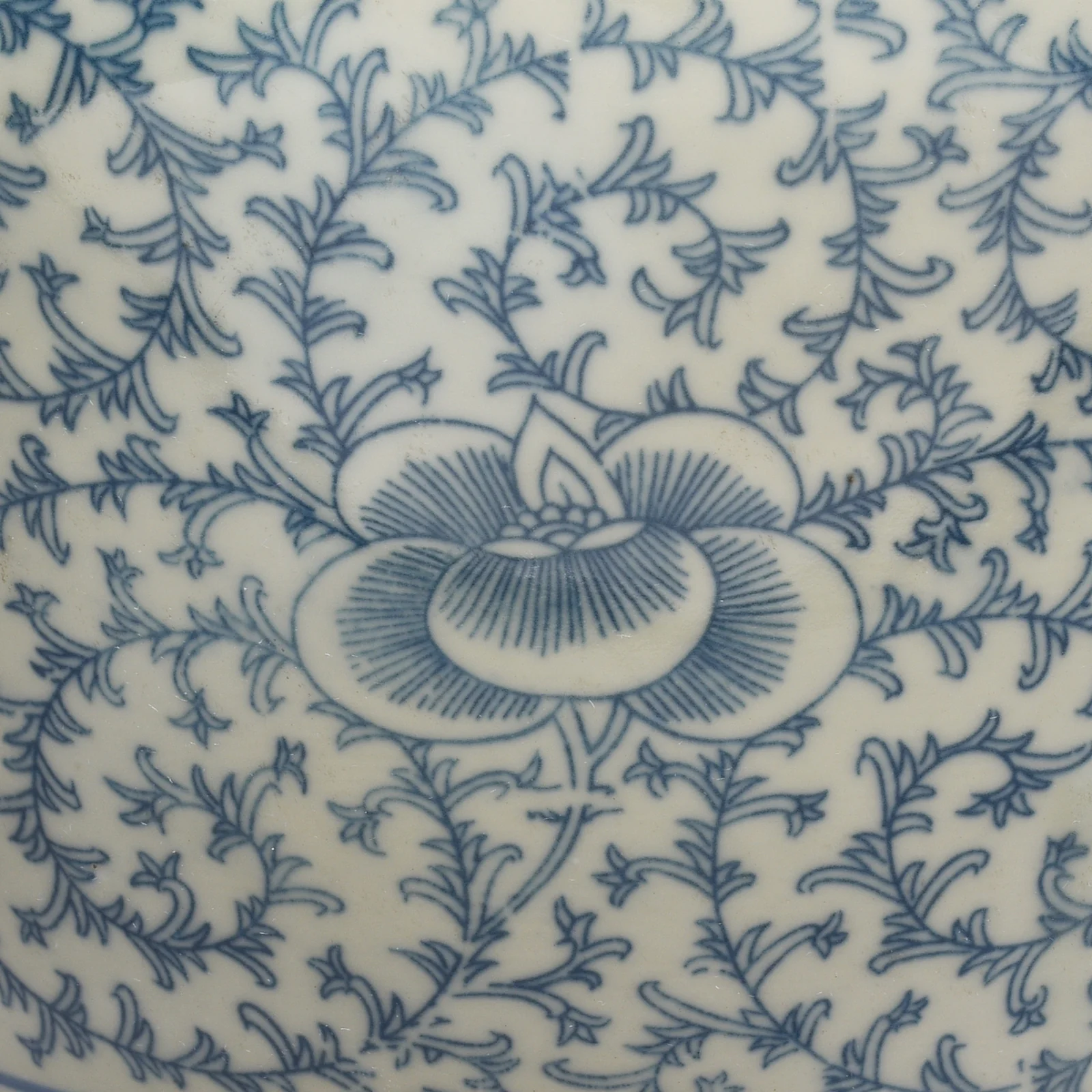 Blue & White Porcelain Lidded Rice Jar - Image 4