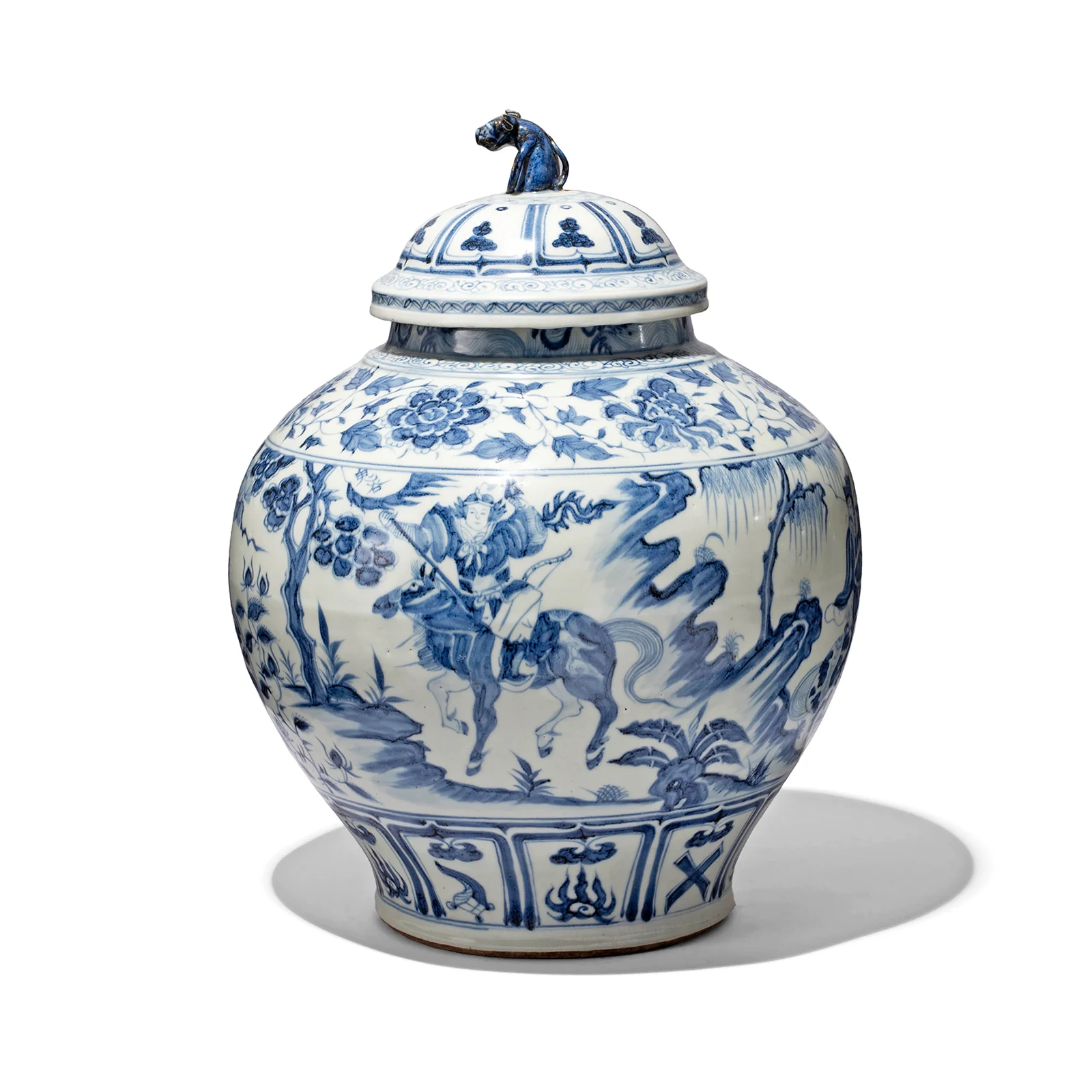 Blue & White Porcelain Baluster Jar - Story of Guiguzi - Image 3
