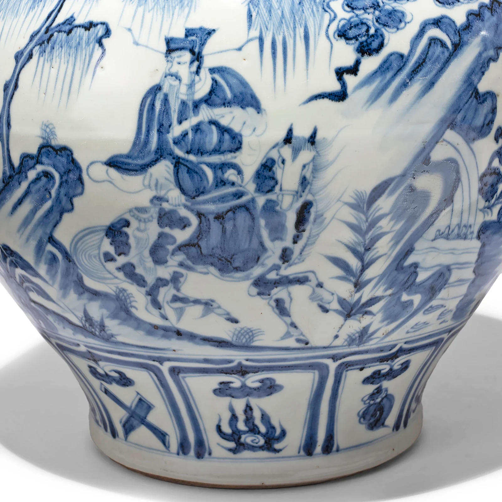 Blue & White Porcelain Baluster Jar - Story of Guiguzi - Image 5