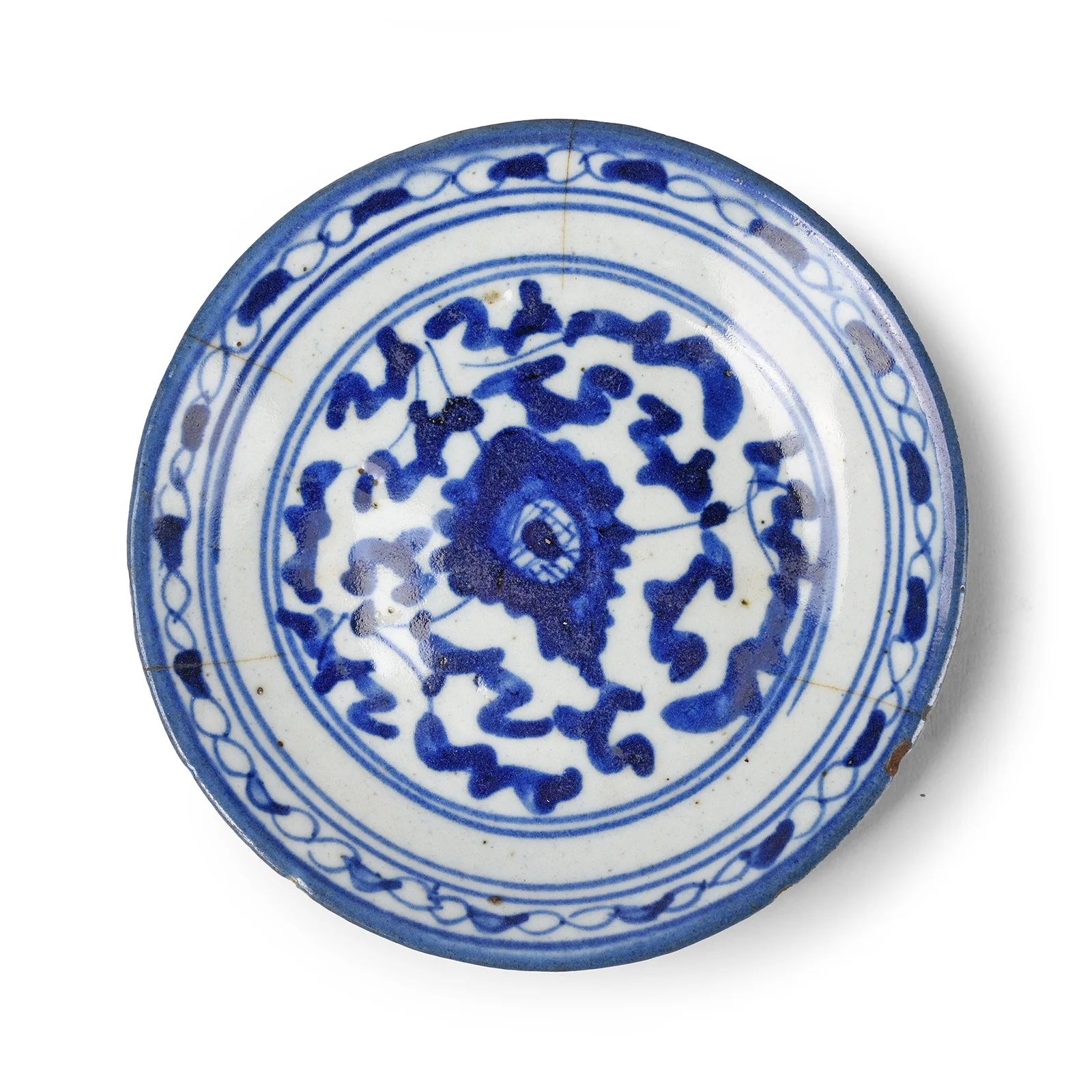 Blue & White Porcelain Plate - Republic Era - Image 3