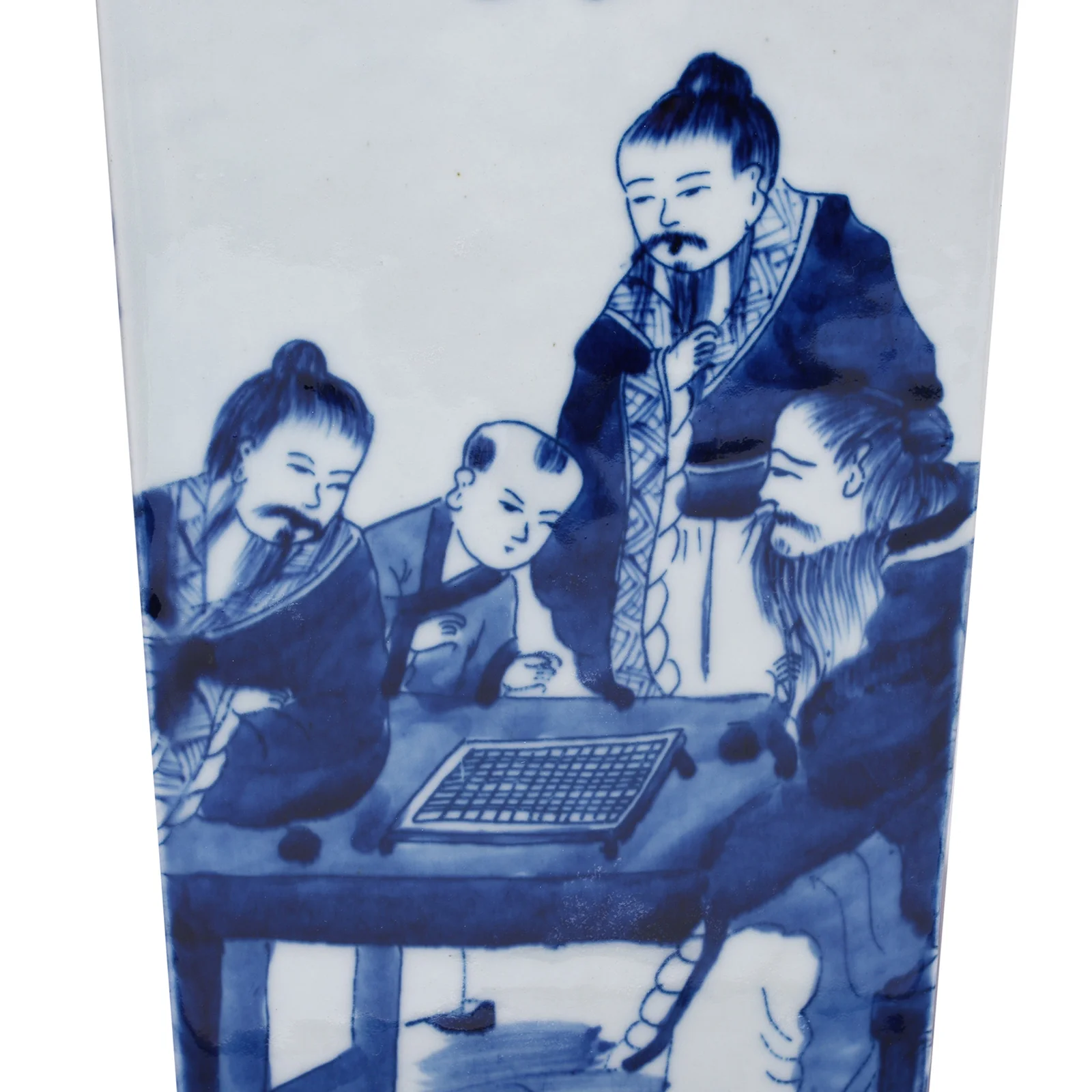 Blue & White Porcelain Squared Vase - Seven Masters - Image 2