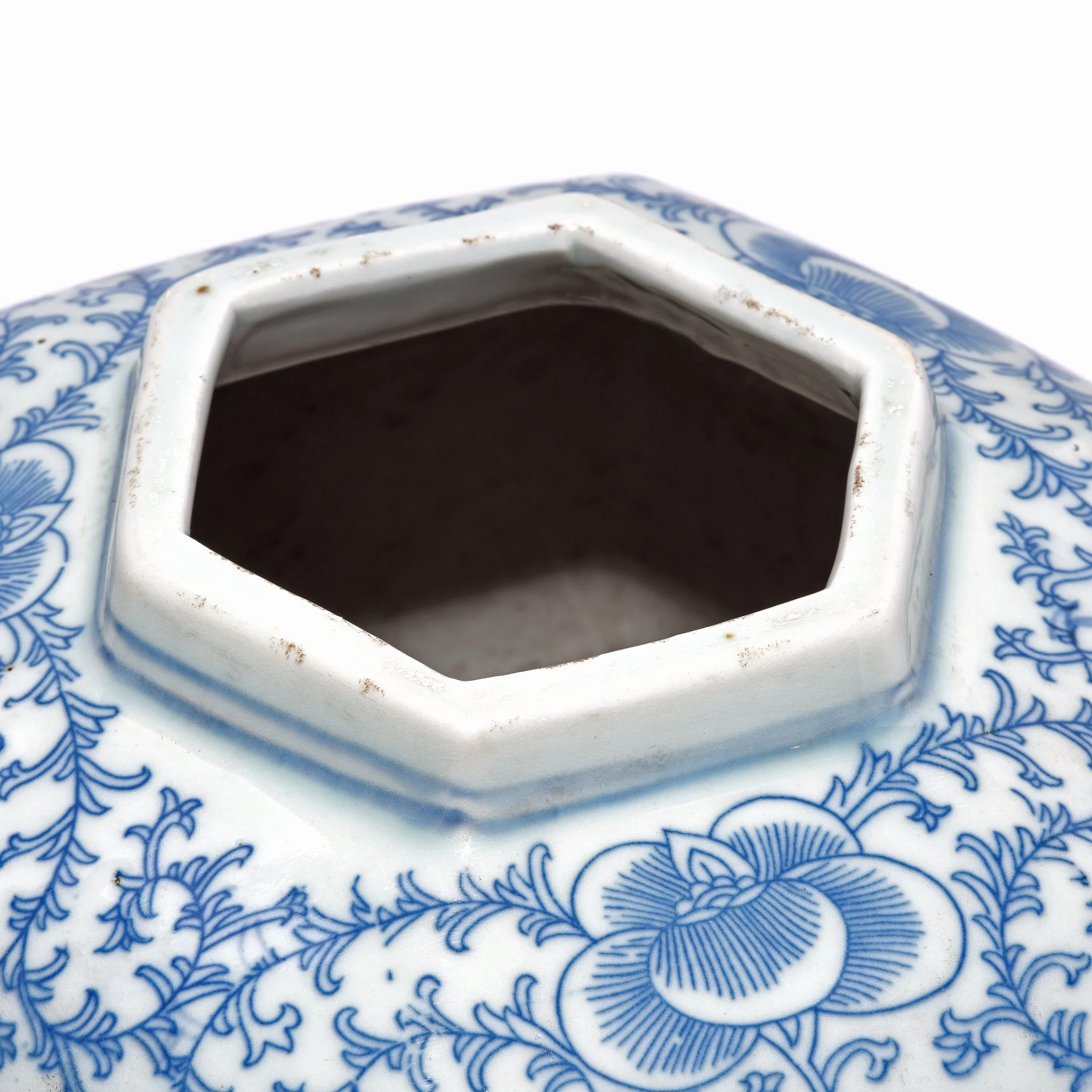 Blue & White Porcelain Tea Caddy - Double Happiness Design - Image 2