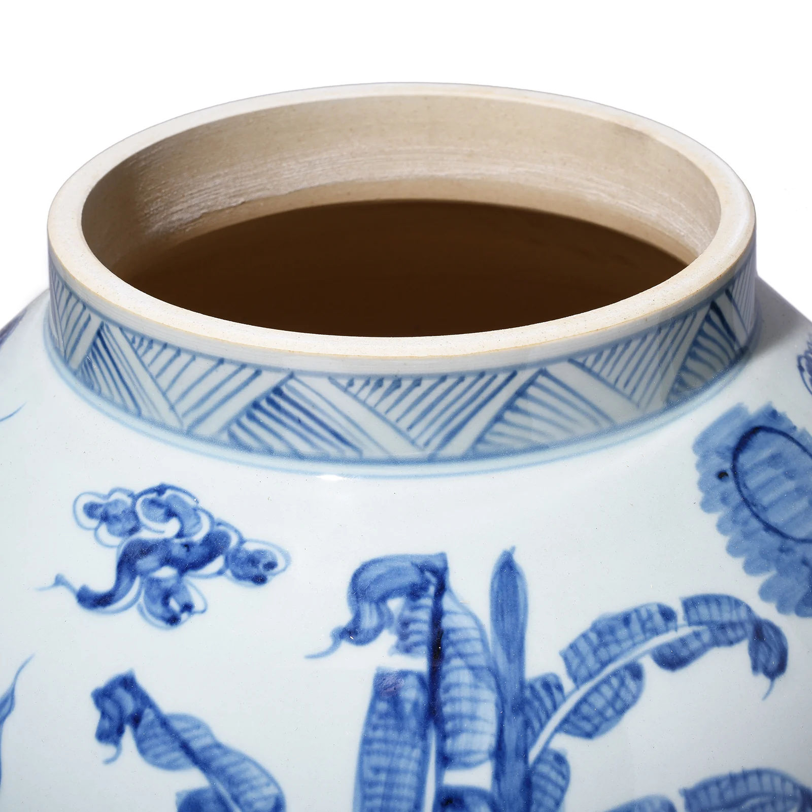 Blue & White Porcelain Temple Jar - Qilin Design - Image 11