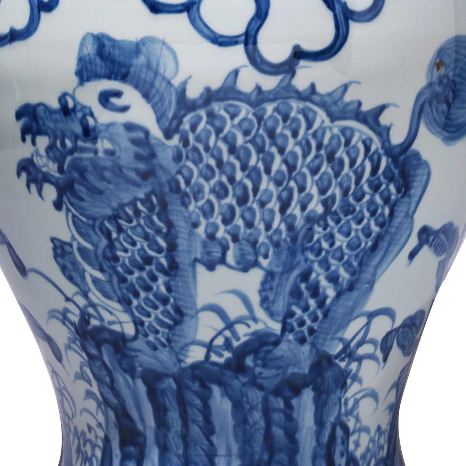 Blue & White Porcelain Temple Jar - Qilin Design - Image 12