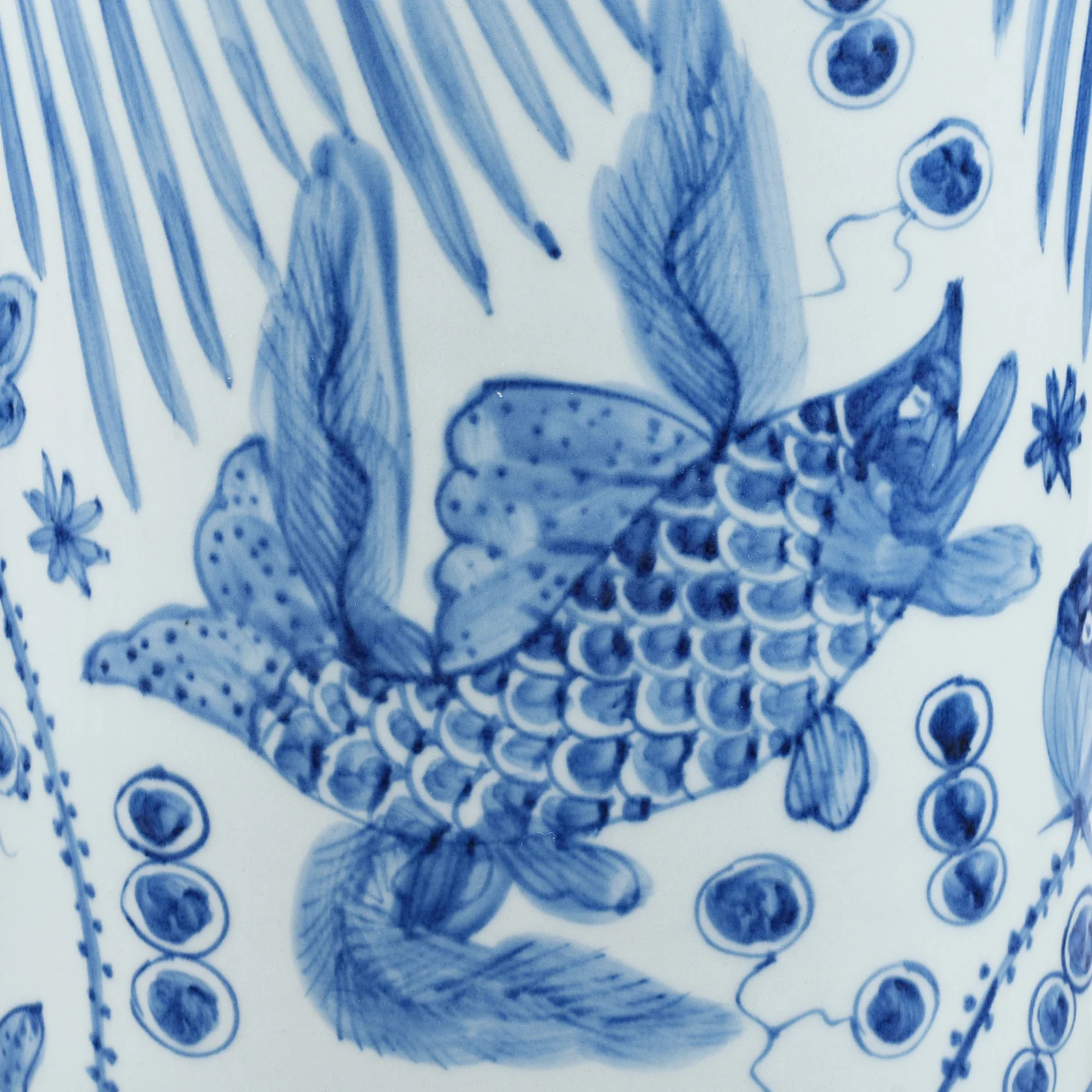 Blue & White Porcelain Umbrella Stand - Image 2