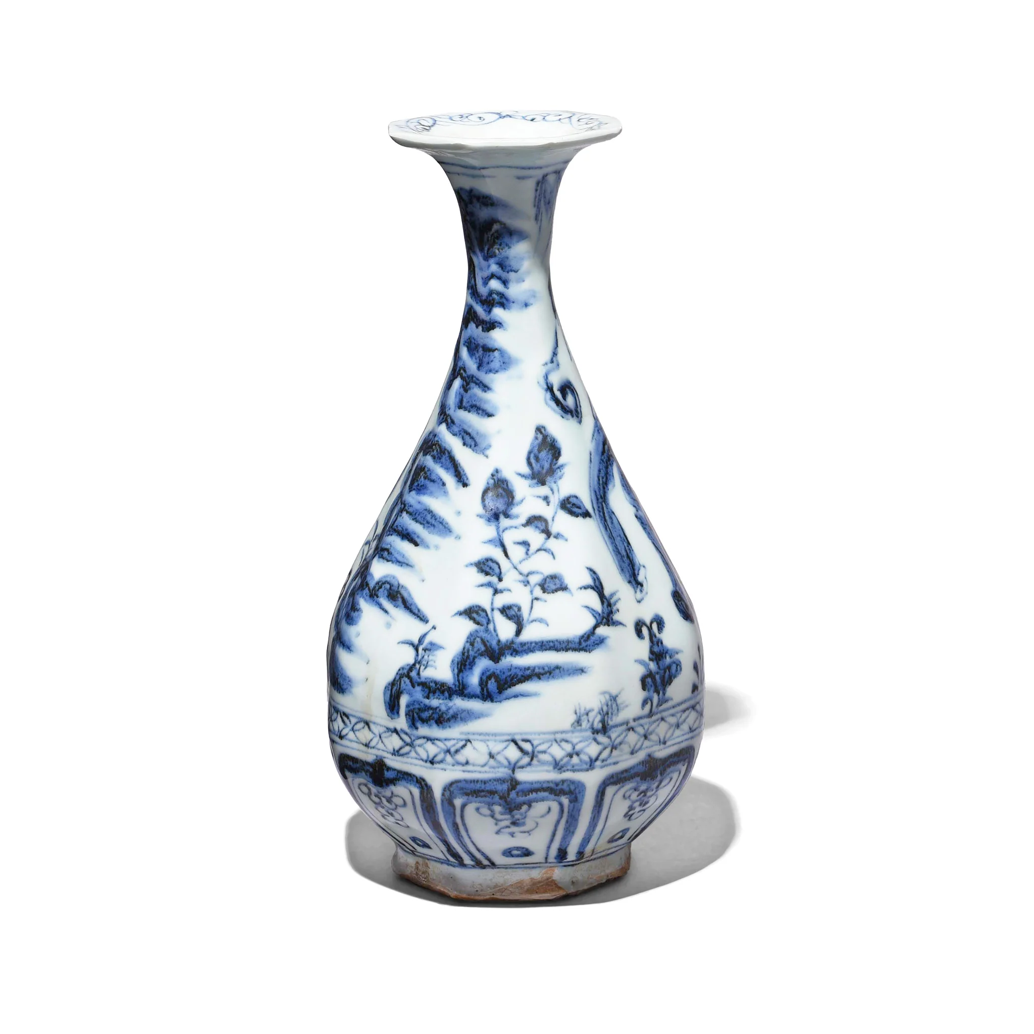 Blue & White Porcelain Vase - Figures in Tradtional Dress - Image 3