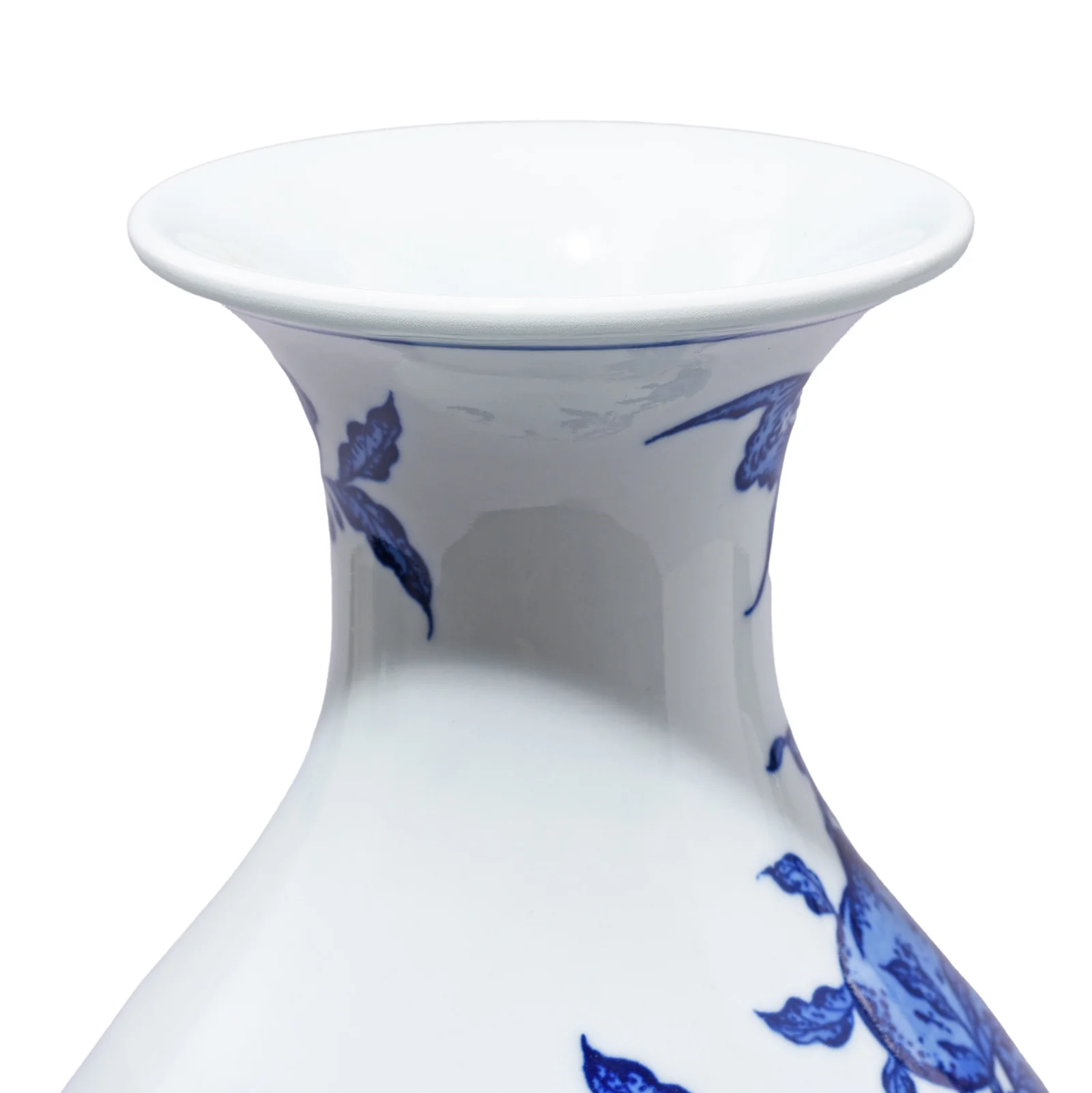 Blue & White Porcelain Fengweizun Vase - Peach Tree Design - Image 4