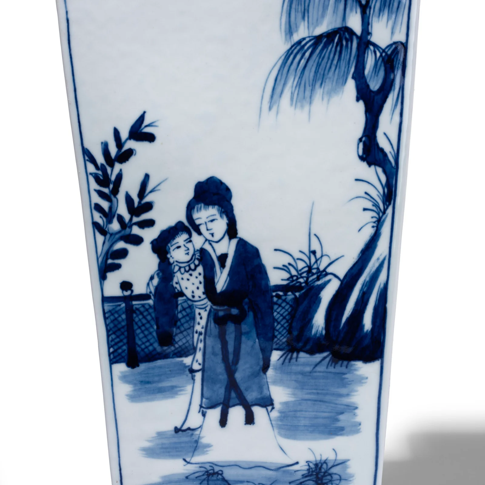 Blue & White Porcelain Squared Vase - Women - Image 5