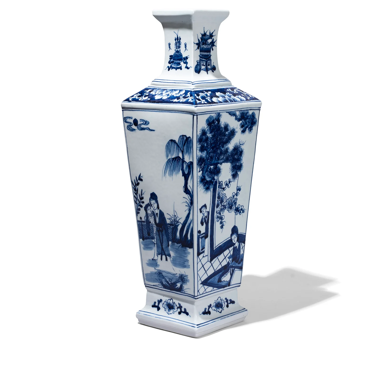 Blue & White Porcelain Squared Vase - Women - Image 6