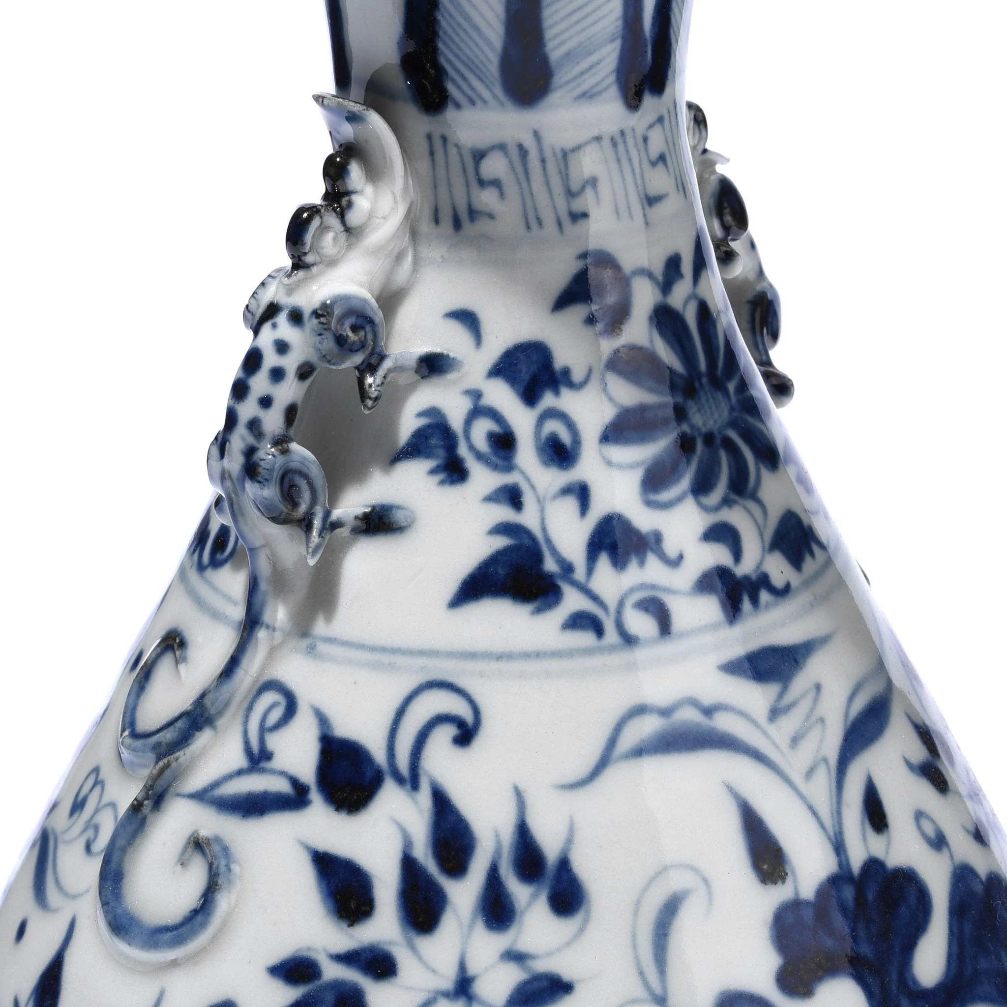 Blue & White Small Yuhuchunping Vase - Assorted Designs - Image 4