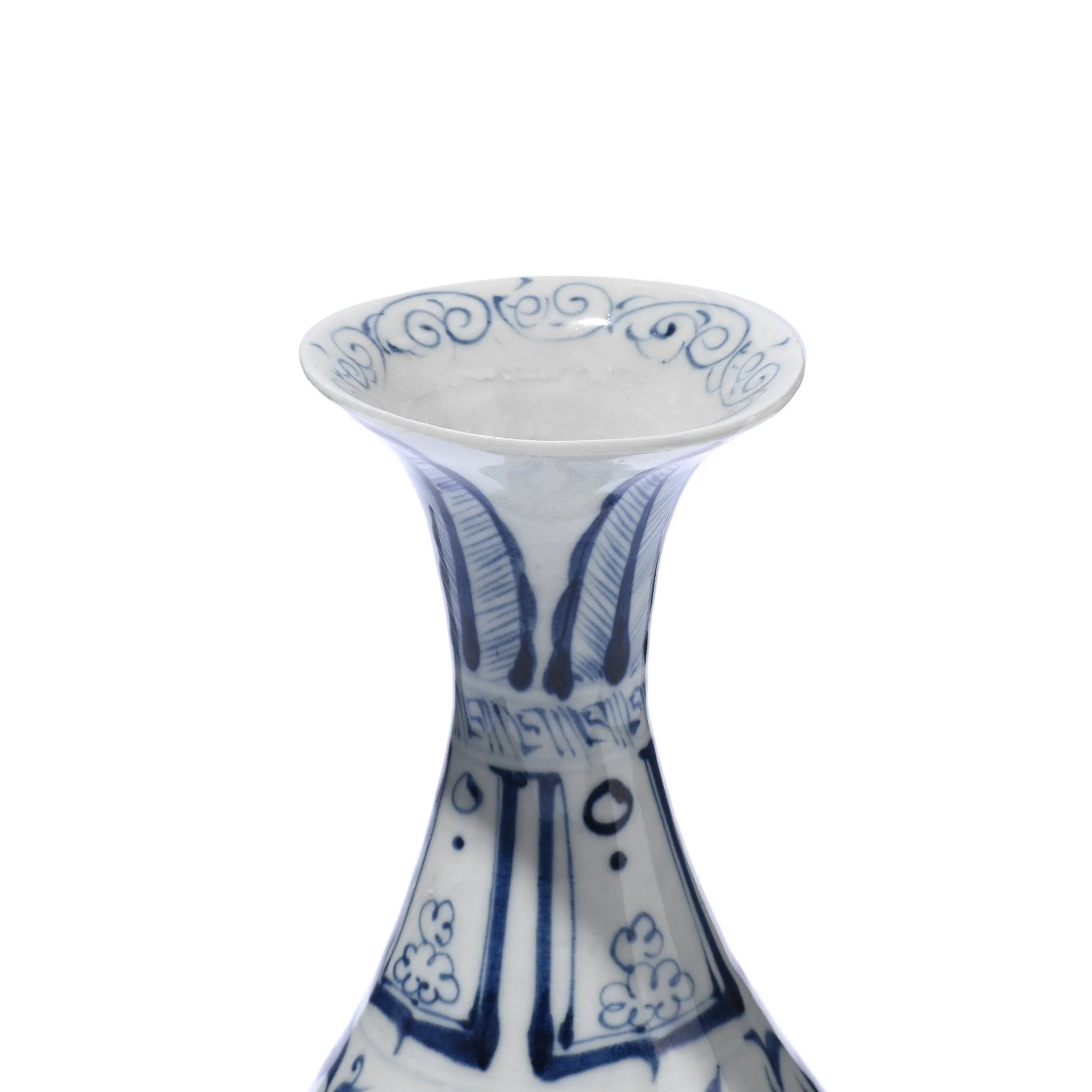 Blue & White Small Yuhuchunping Vase - Assorted Designs - Image 5