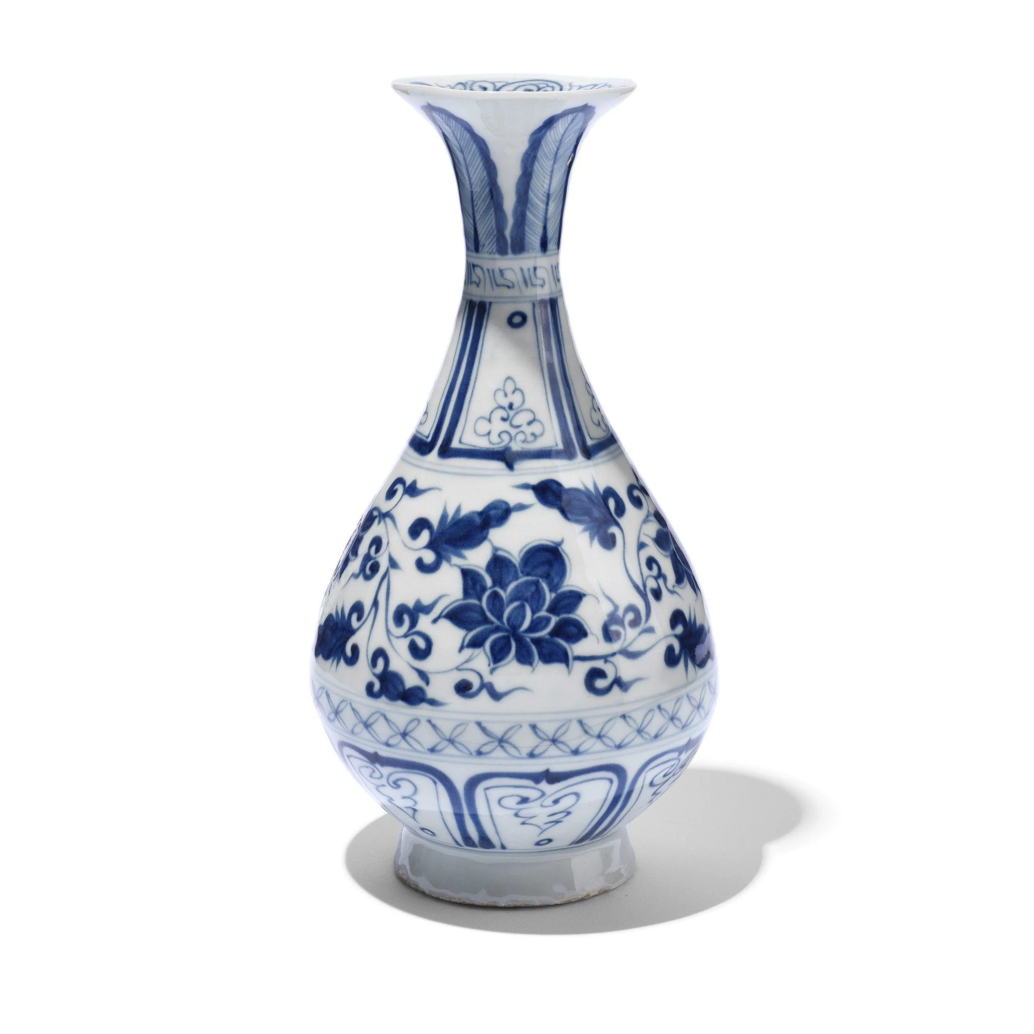 Blue & White Small Yuhuchunping Vase - Assorted Designs - Image 6