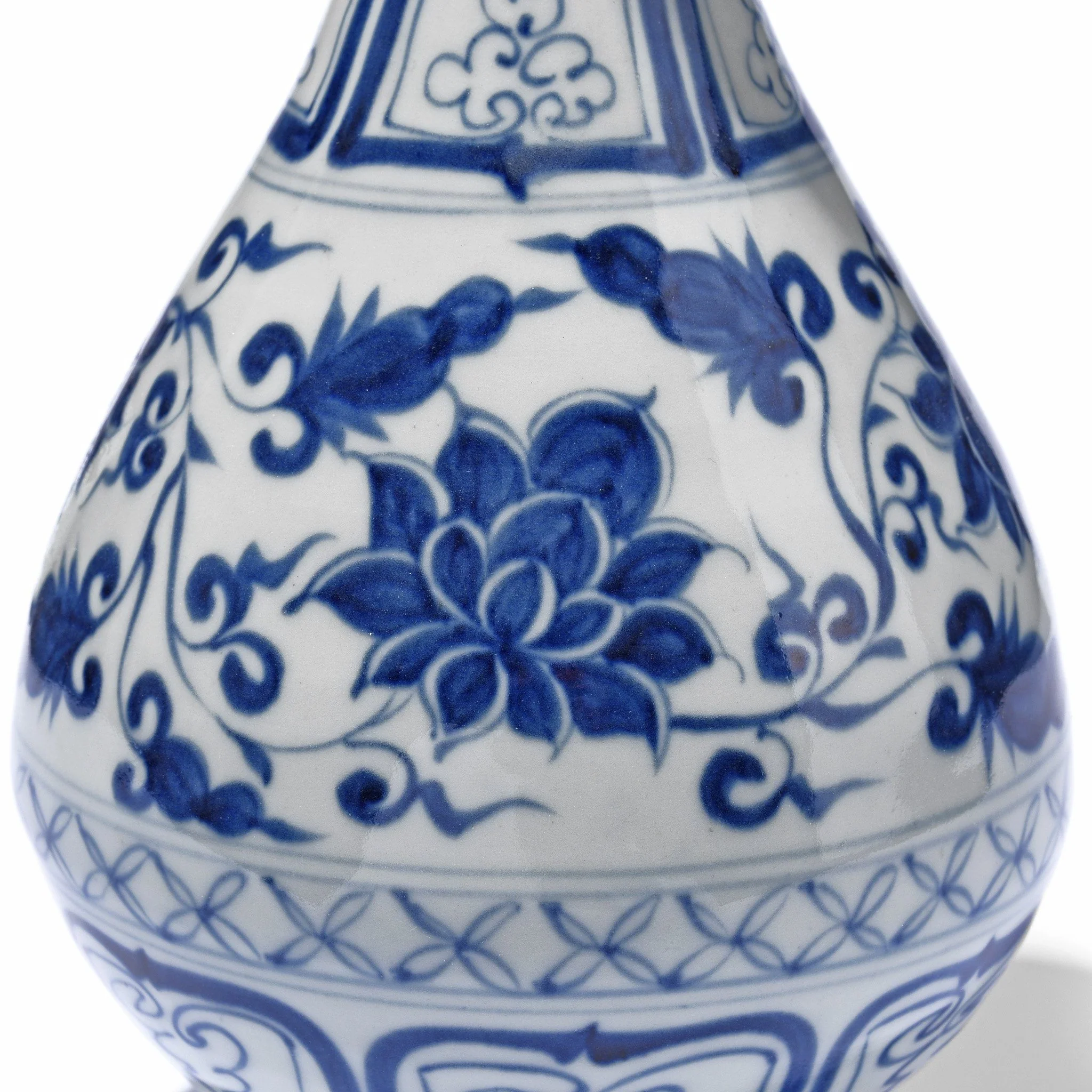Blue & White Small Yuhuchunping Vase - Assorted Designs - Image 7