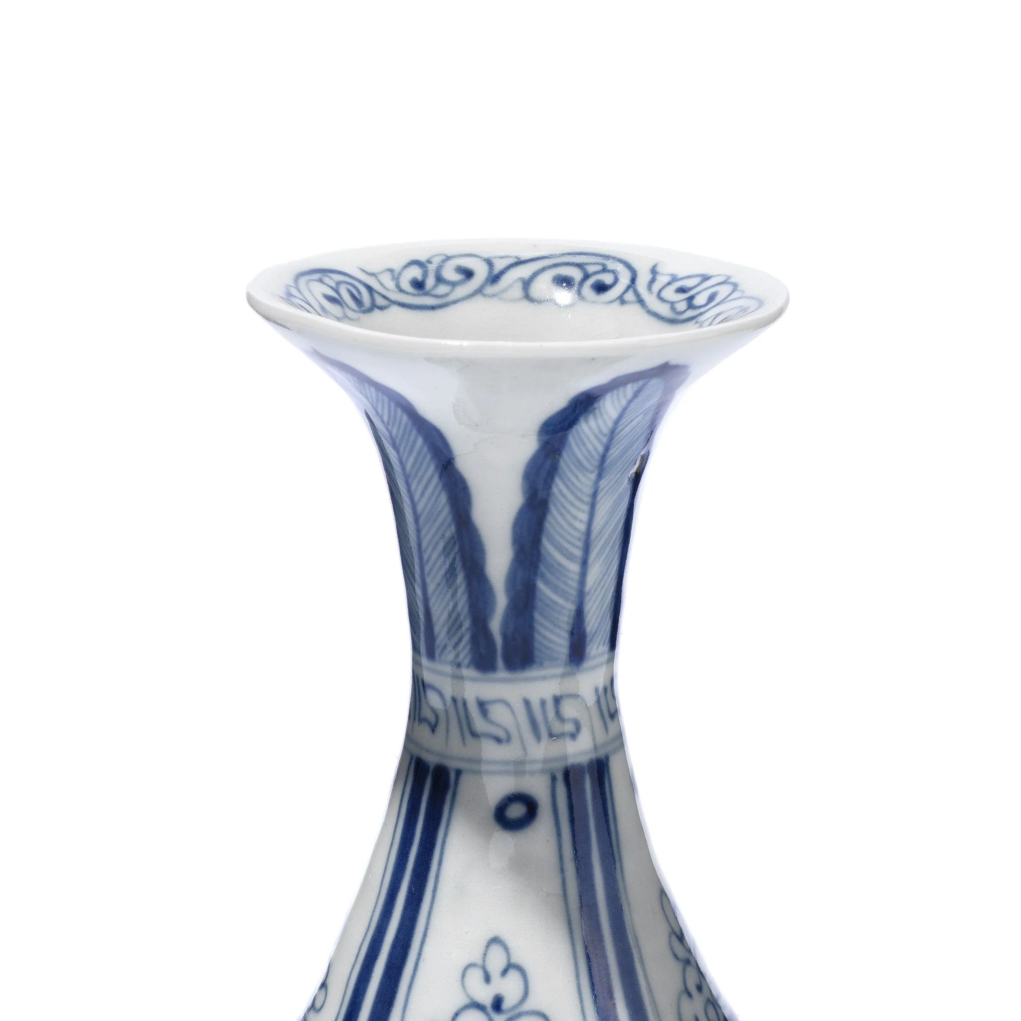 Blue & White Small Yuhuchunping Vase - Assorted Designs - Image 8