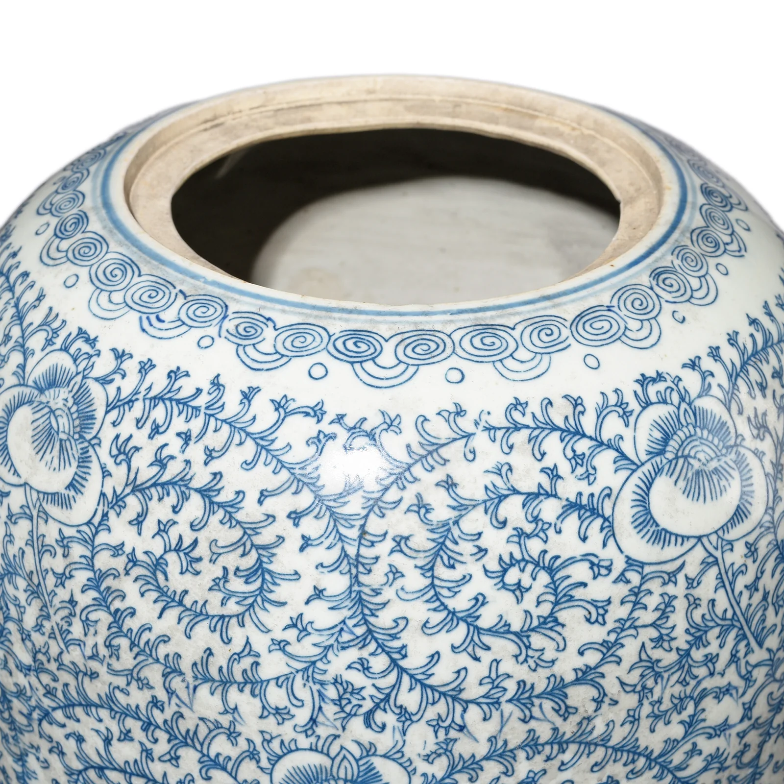 Blue & White Porcelain Tall Ginger Jar - Double Happiness - Image 3