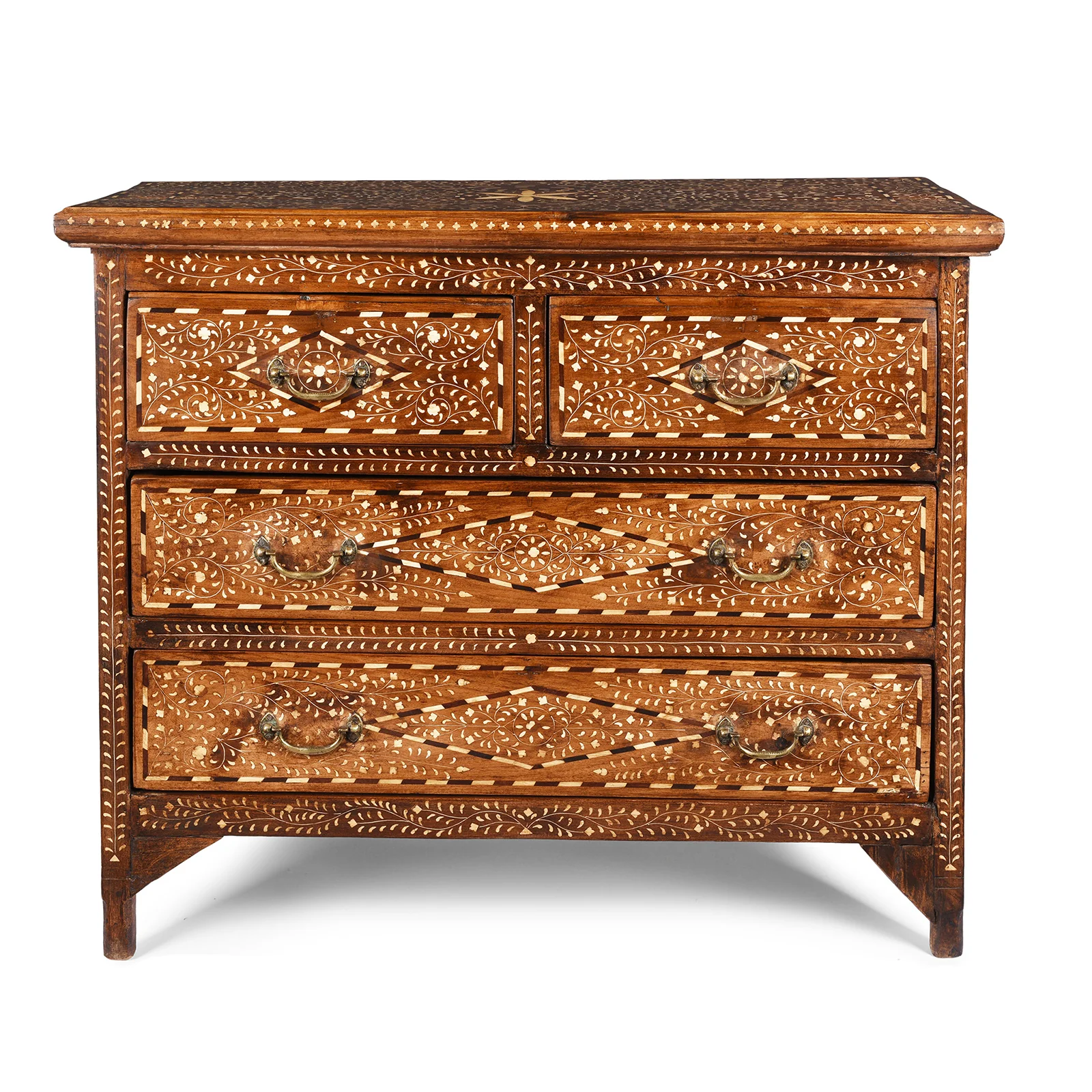 Bone Inlay Chest Of Drawers - Ca 1920