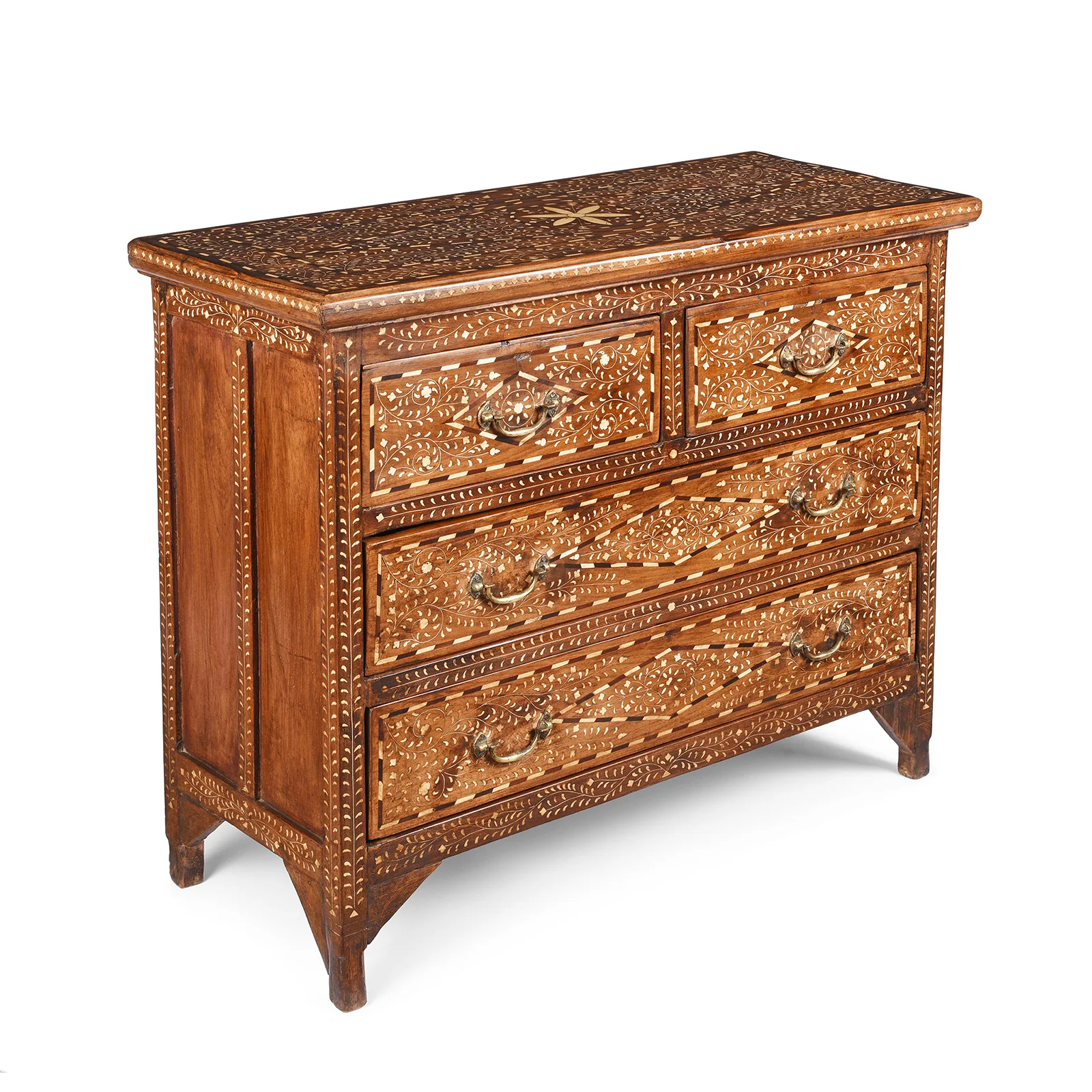 Bone Inlay Chest Of Drawers - Ca 1920 - Image 2