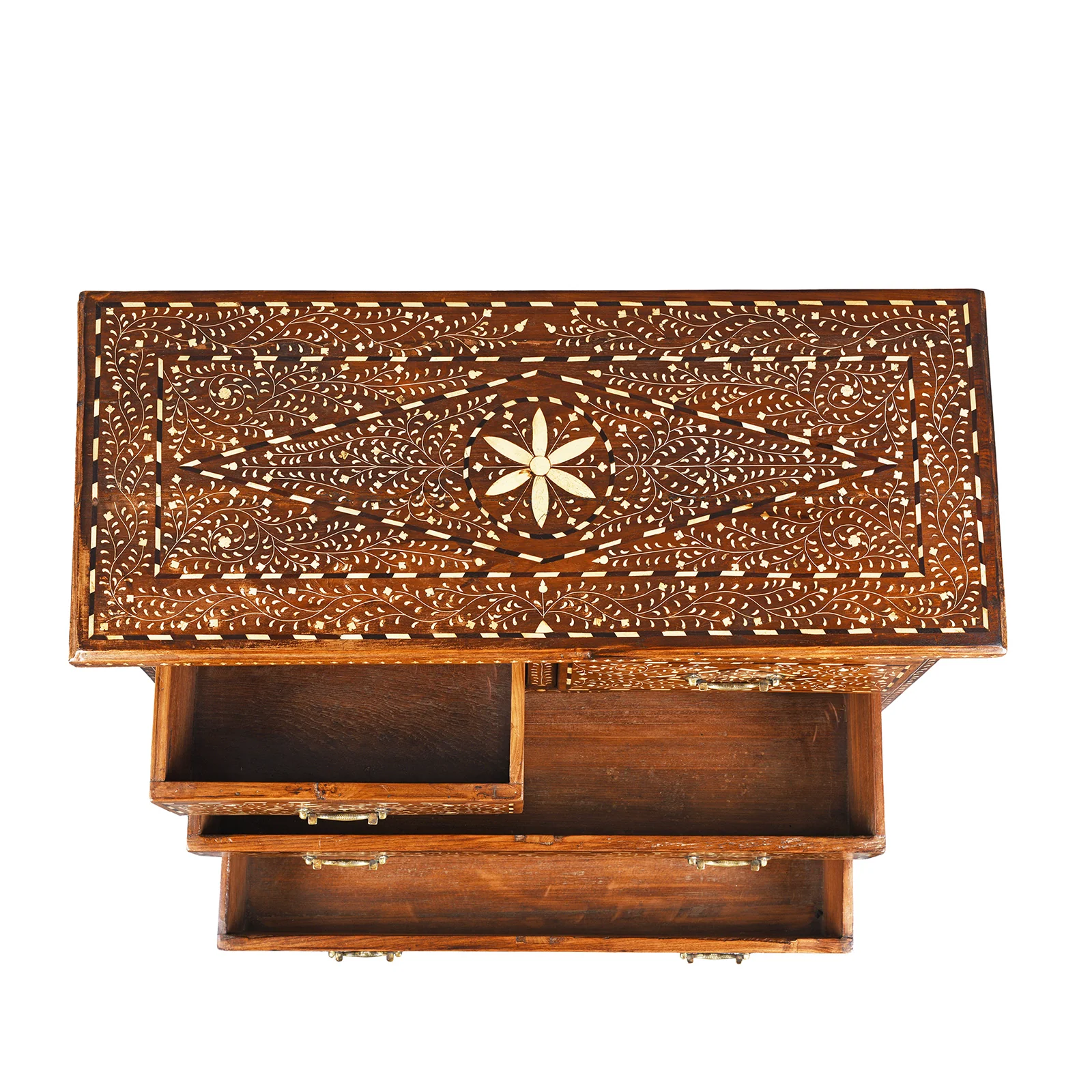 Bone Inlay Chest Of Drawers - Ca 1920 - Image 5