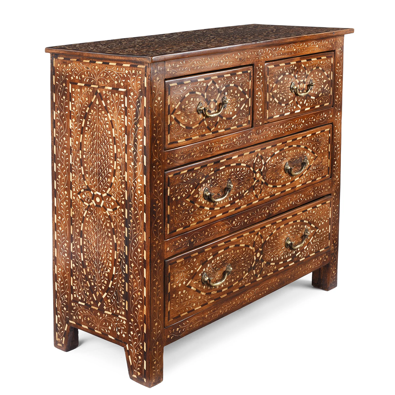 Bone Inlay Chest Of Drawers - Ca 1920 - Image 3