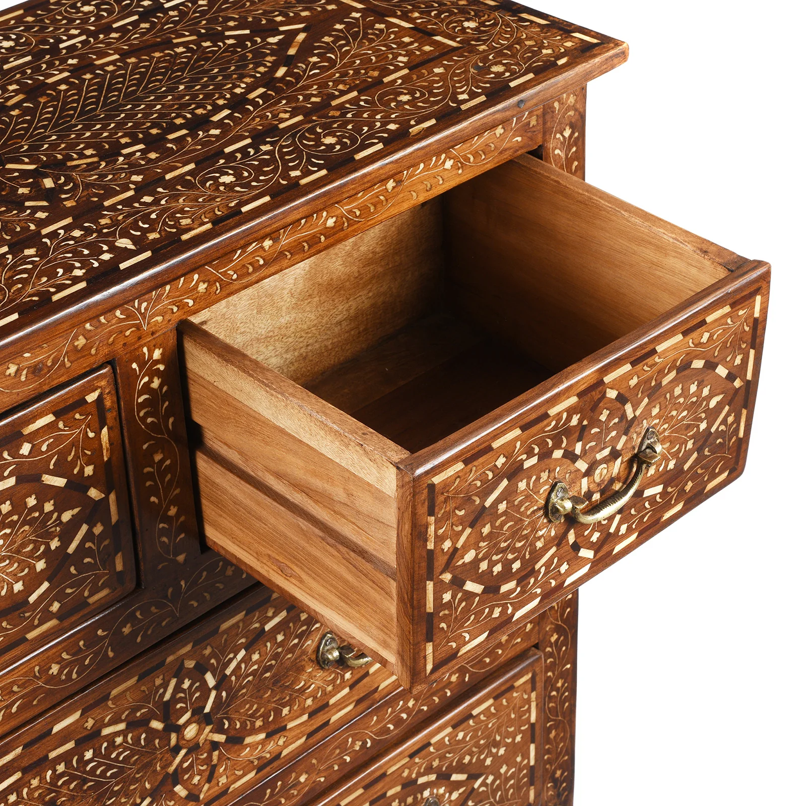 Bone Inlay Chest Of Drawers - Ca 1920 - Image 7