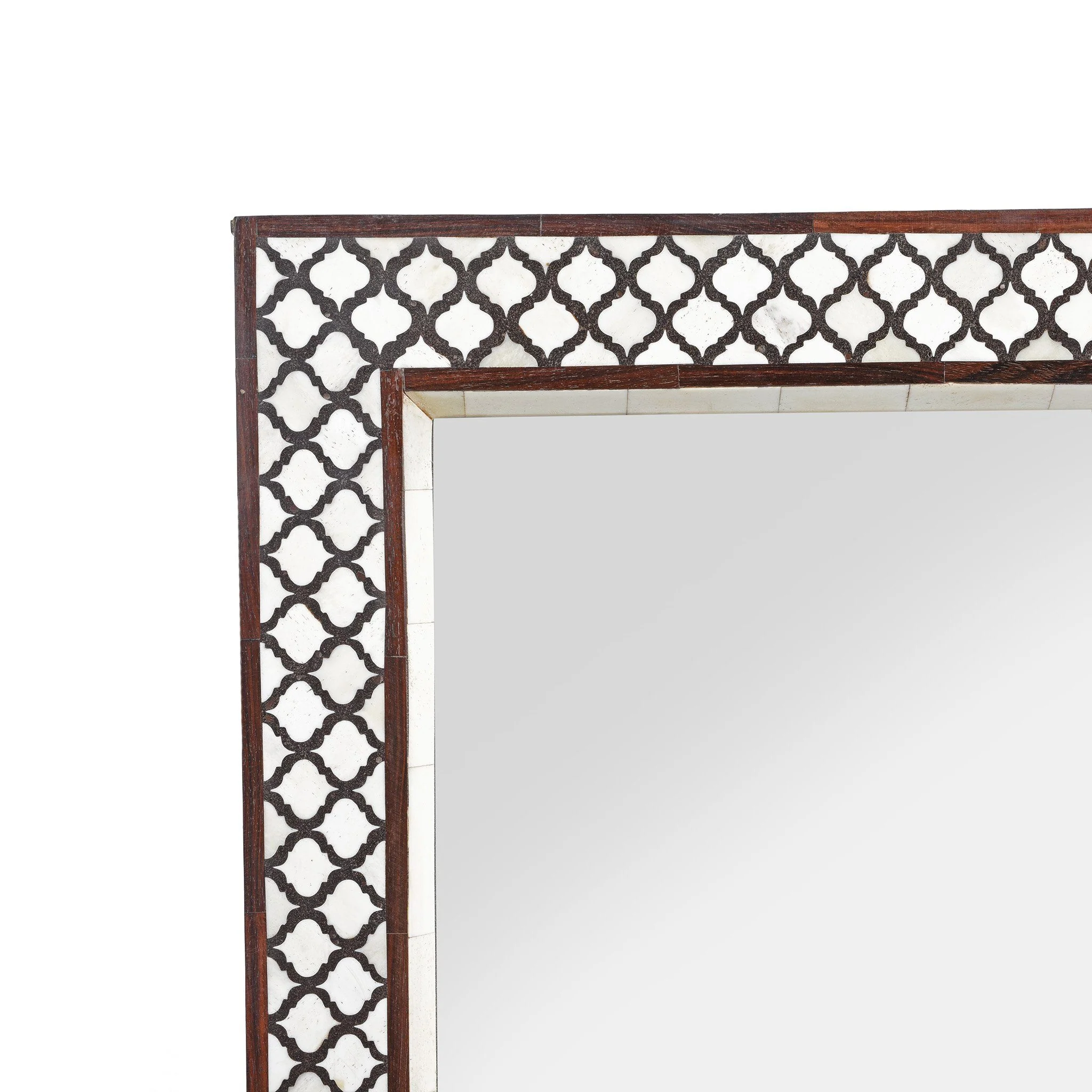 Bone Inlay Mirror From Rajasthan - Image 3