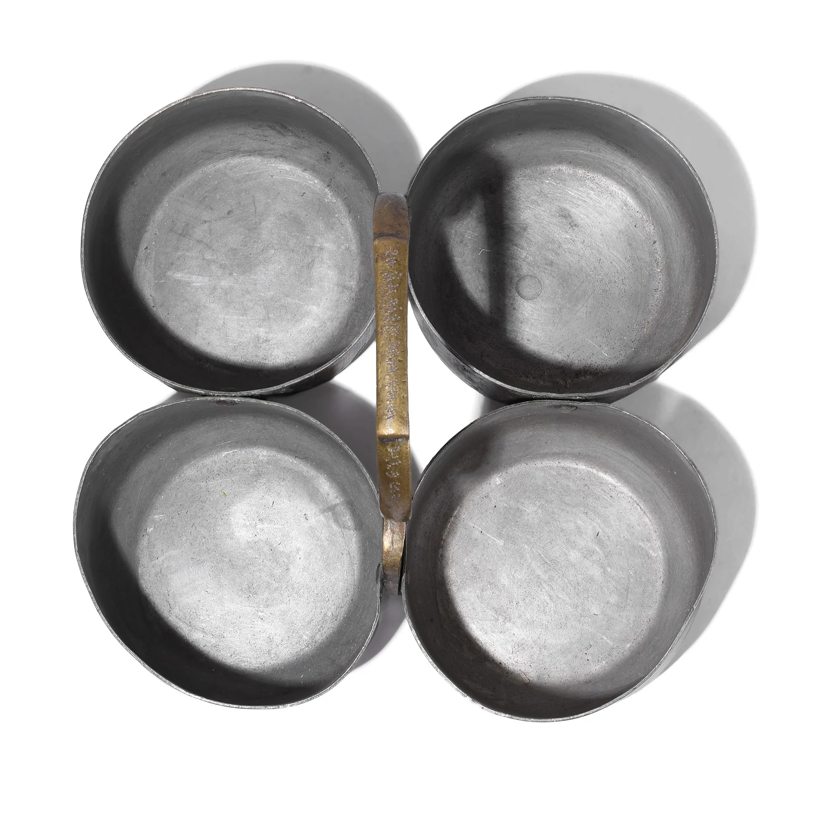 Vintage Brass 4 Way Pickle Dish- Ca 1930 - Image 2