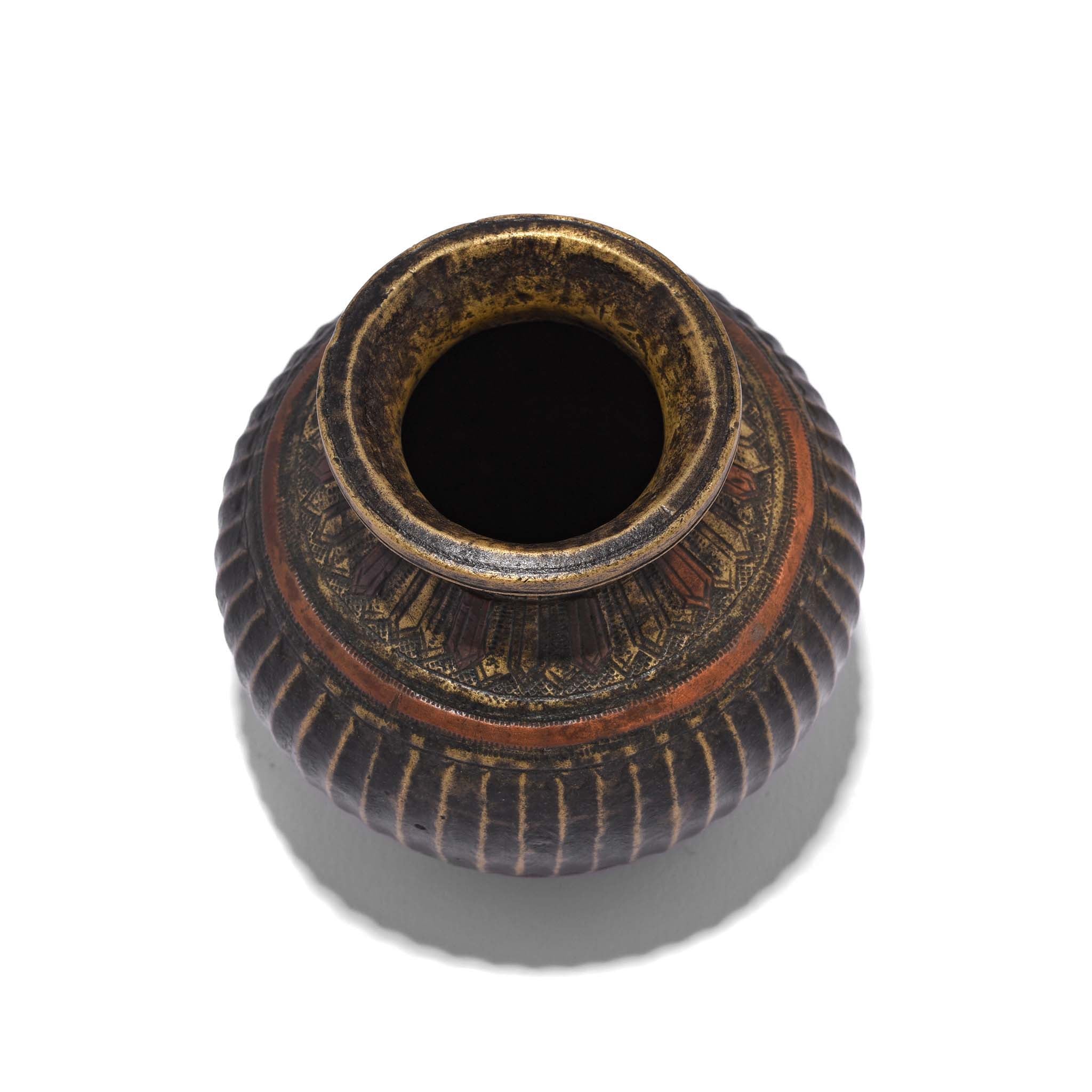 Brass And Copper Holy Water Pot -19thC - Image 2