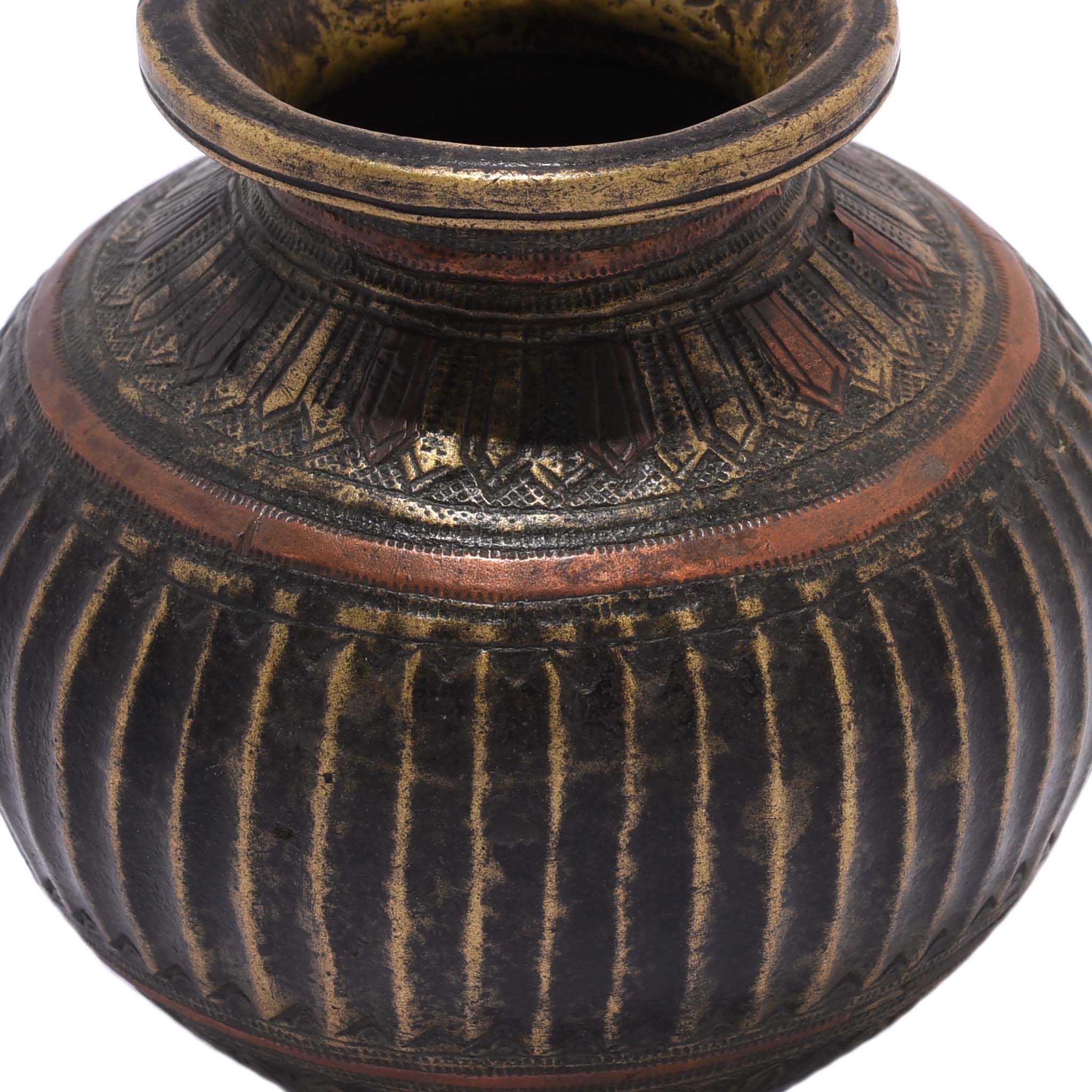 Brass And Copper Holy Water Pot -19thC - Image 3