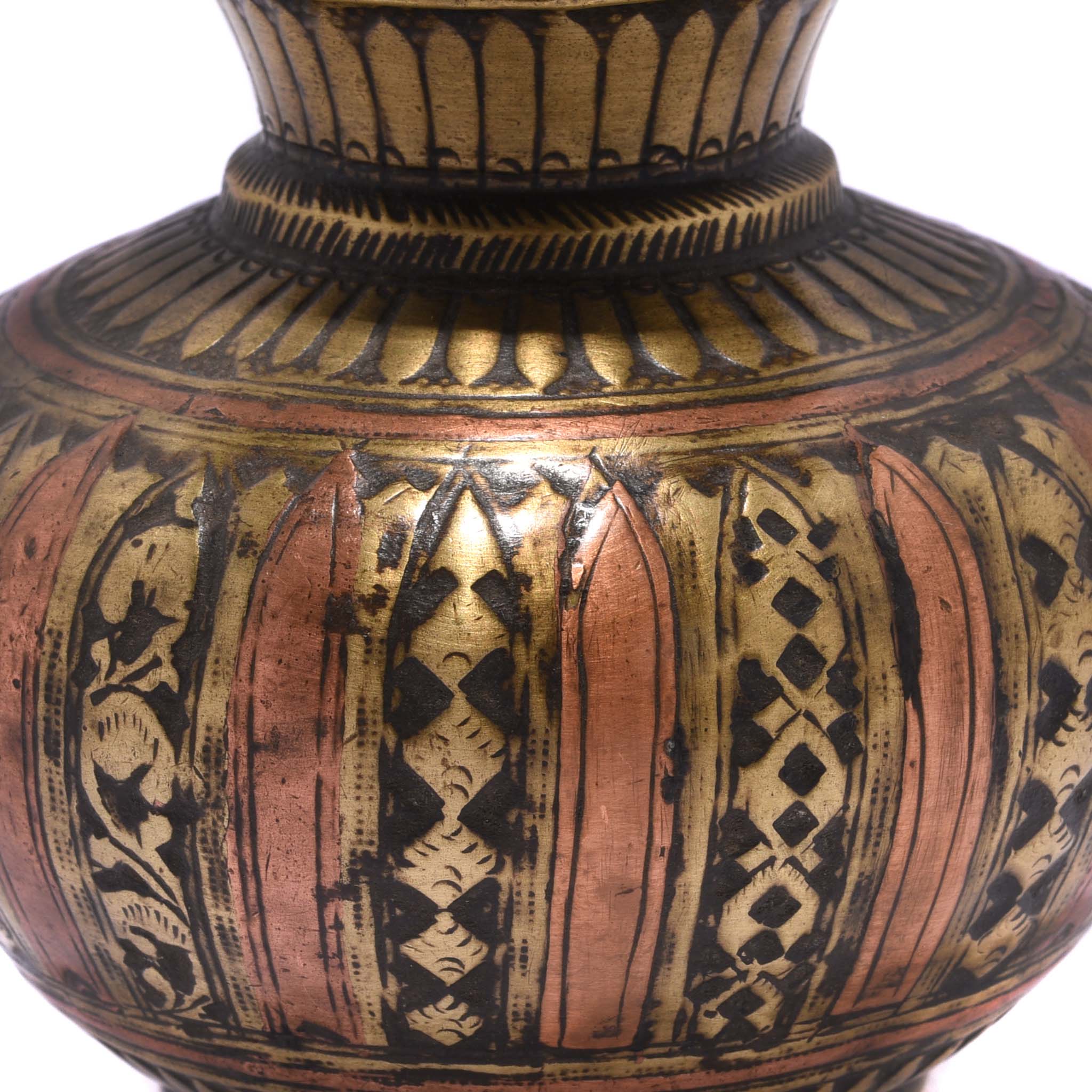 Brass And Copper Holy Water Pot - 19thC - Image 3