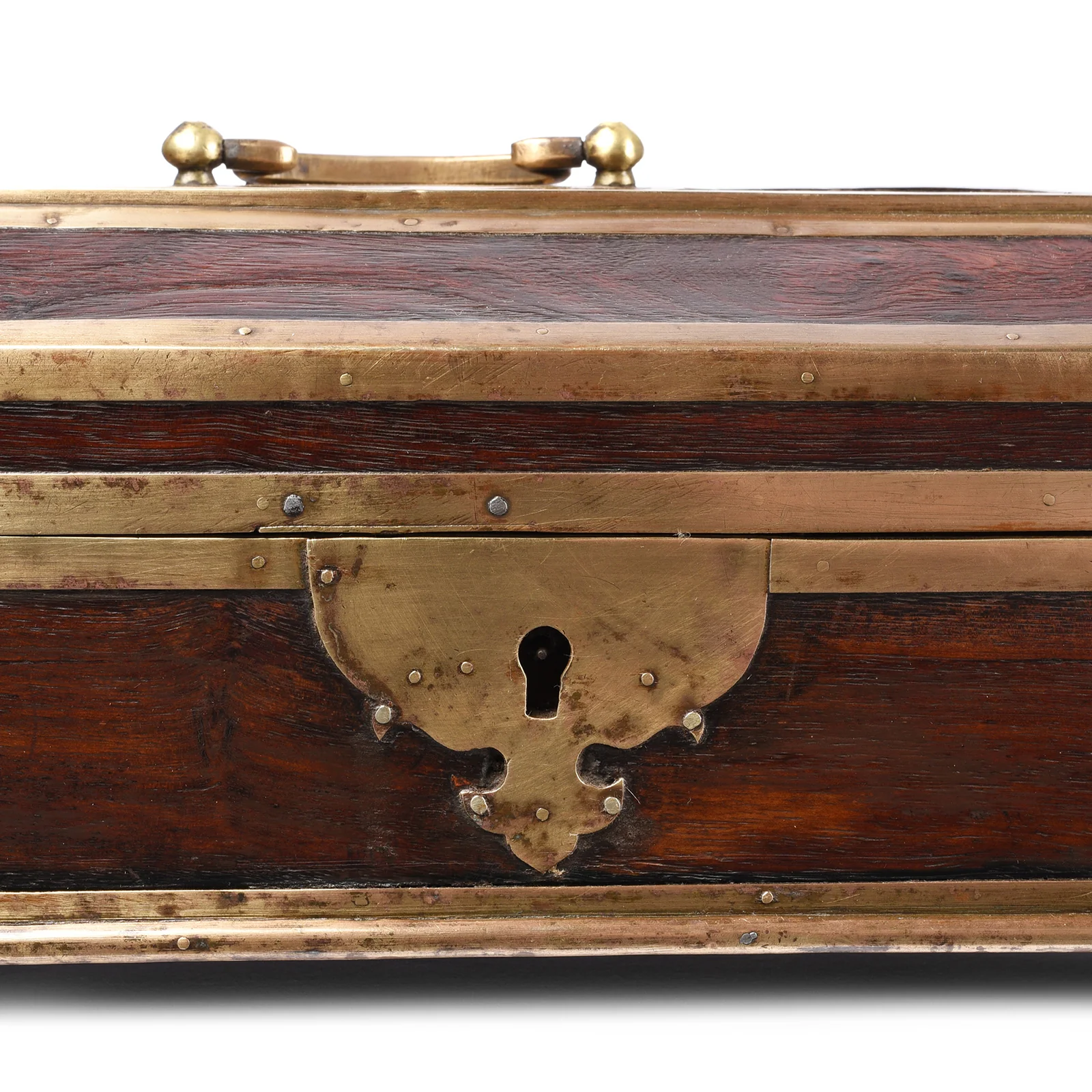 Brass Bound Jackfruit Pen Box From Andhra Pradesh - 19thC - Image 4