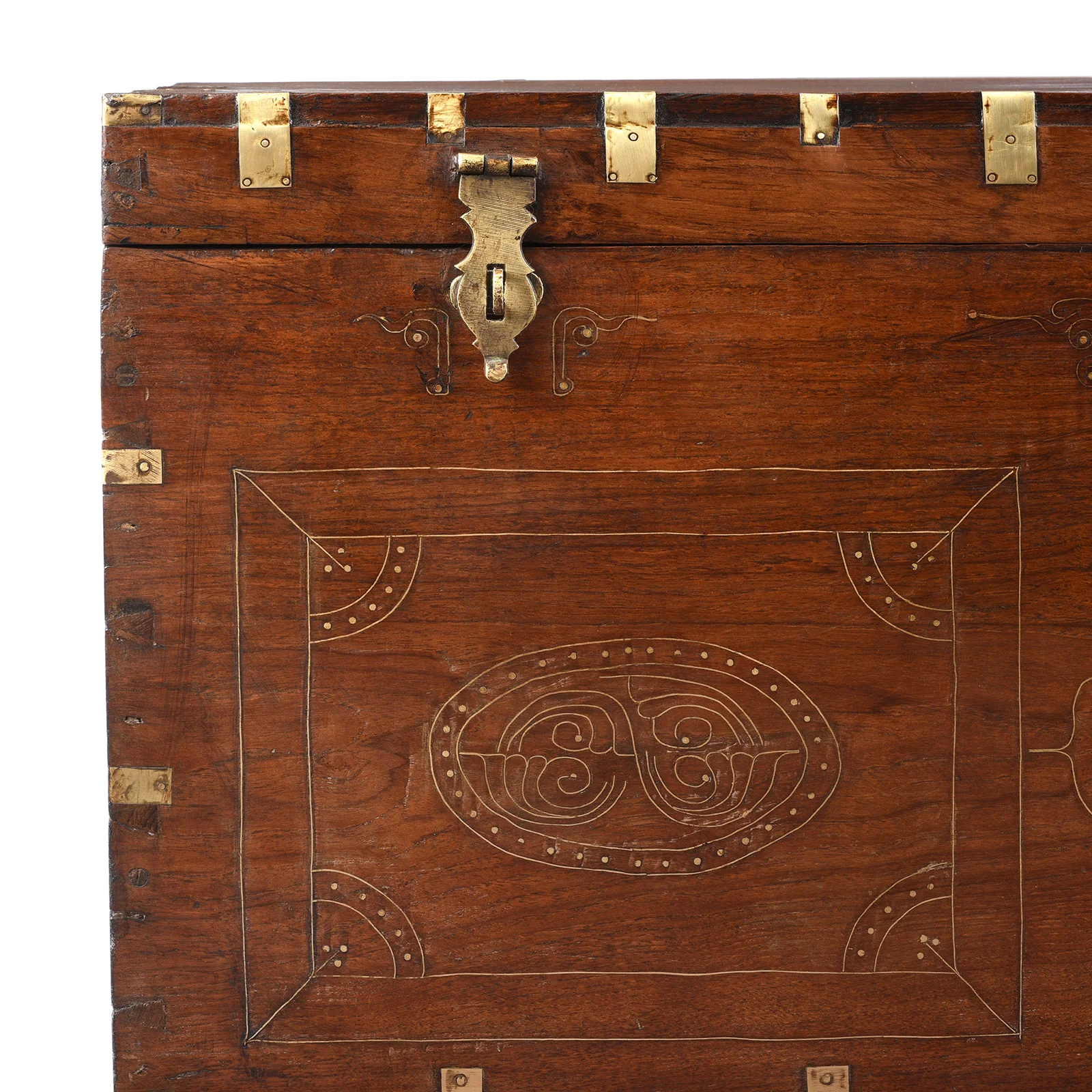 Brass Bound Burmese Military Chest - 19th Century - Image 10
