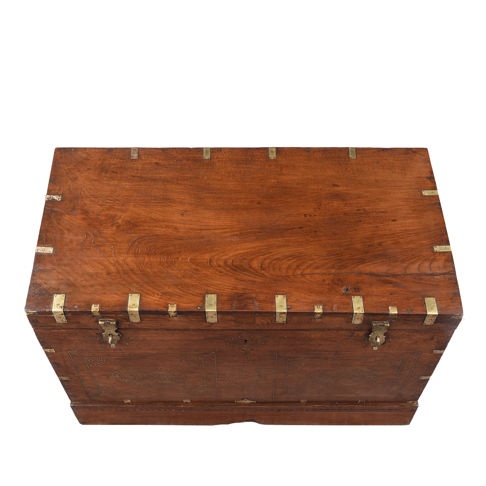 Brass Bound Burmese Military Chest - 19th Century - Image 3