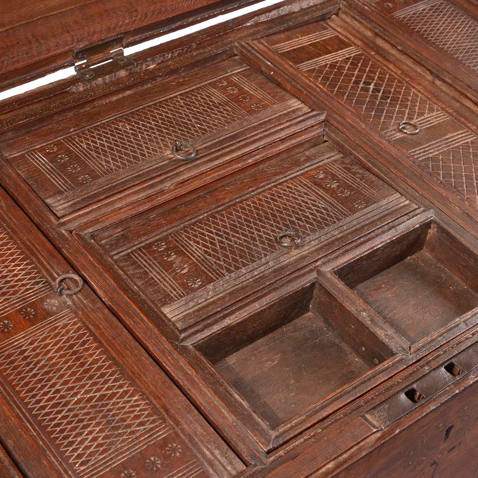Brass Bound Burmese Military Chest - 19th Century - Image 6