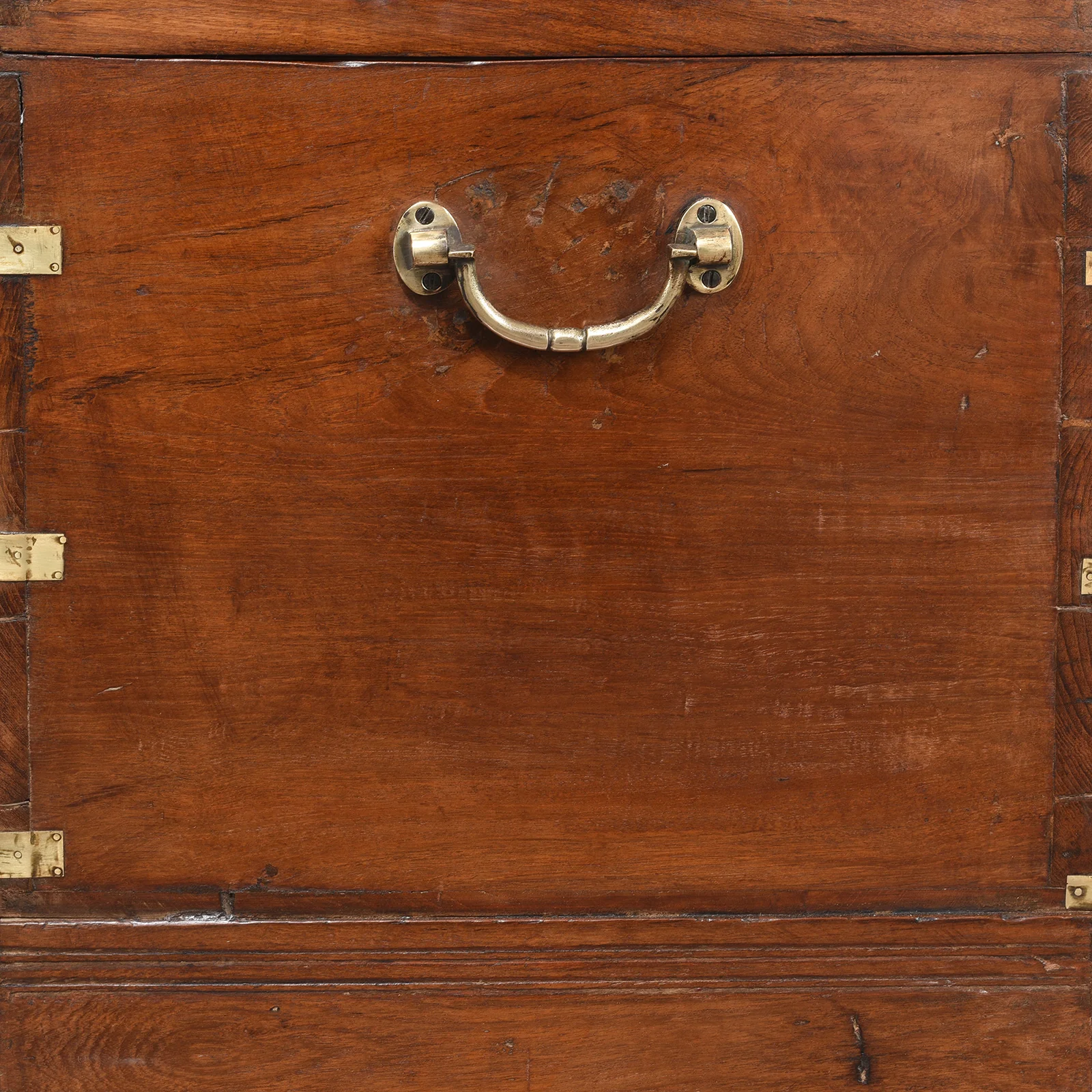 Brass Bound Burmese Military Chest - 19th Century - Image 7