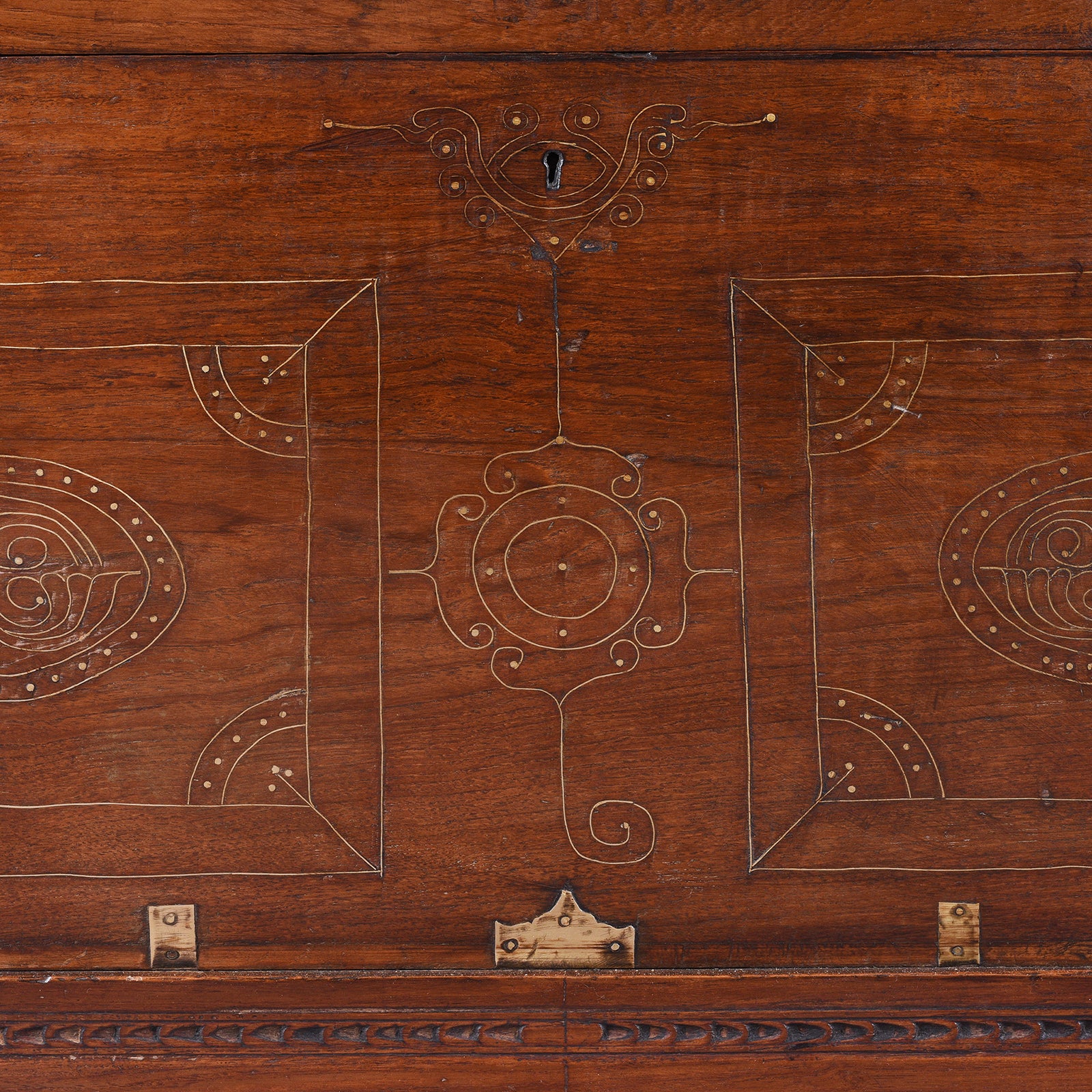 Brass Bound Burmese Military Chest - 19th Century - Image 9