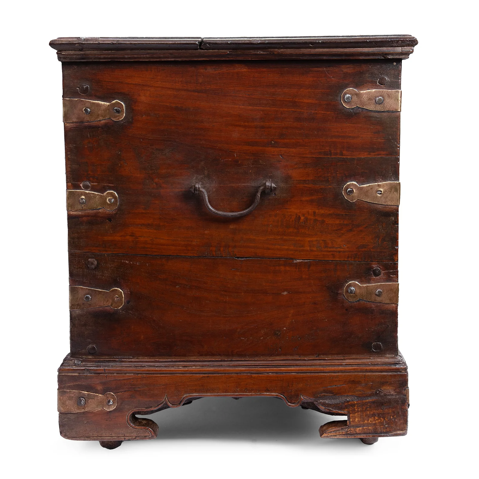 Brass Bound Rosewood Chest From Kutch - 19th Century - Image 10