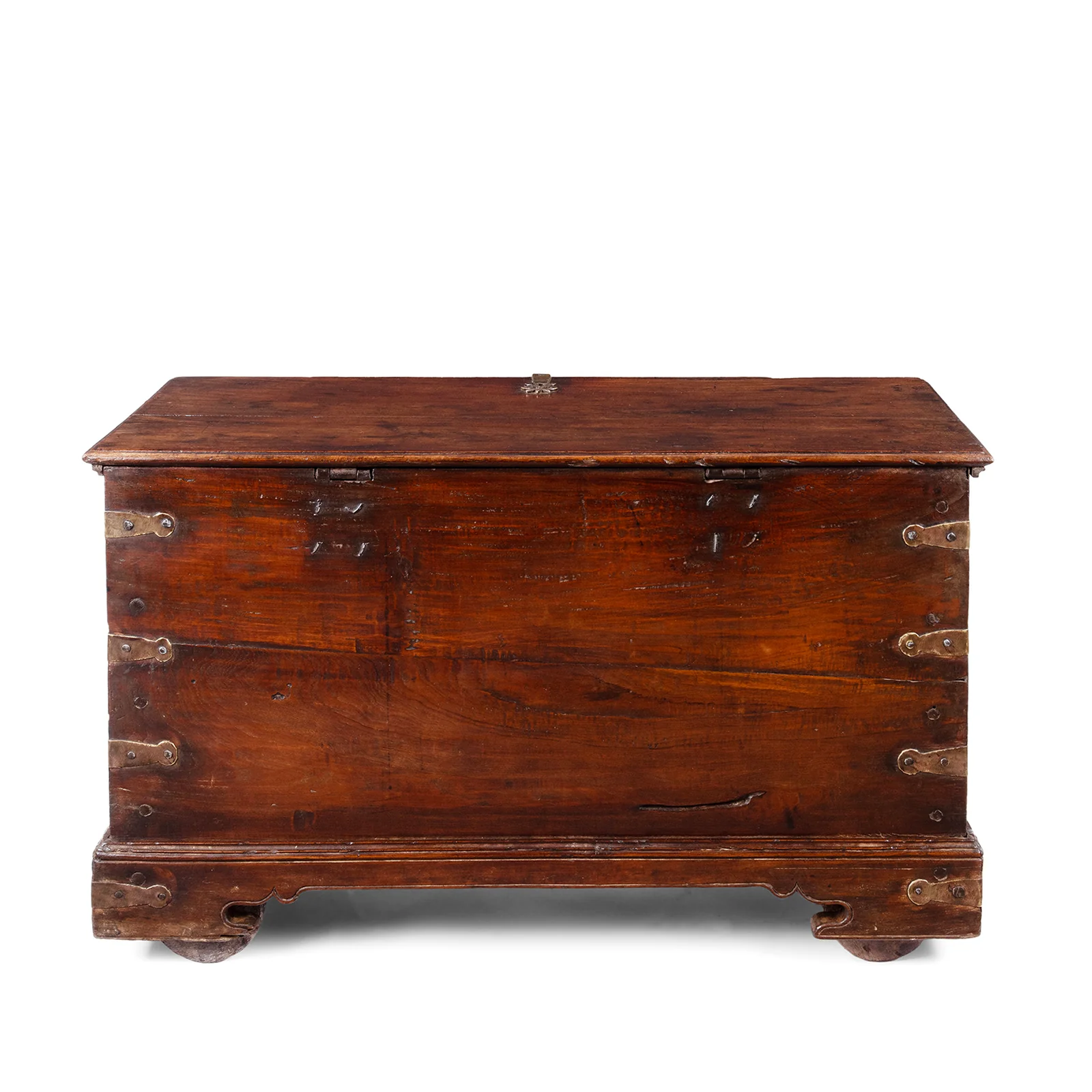 Brass Bound Rosewood Chest From Kutch - 19th Century - Image 11