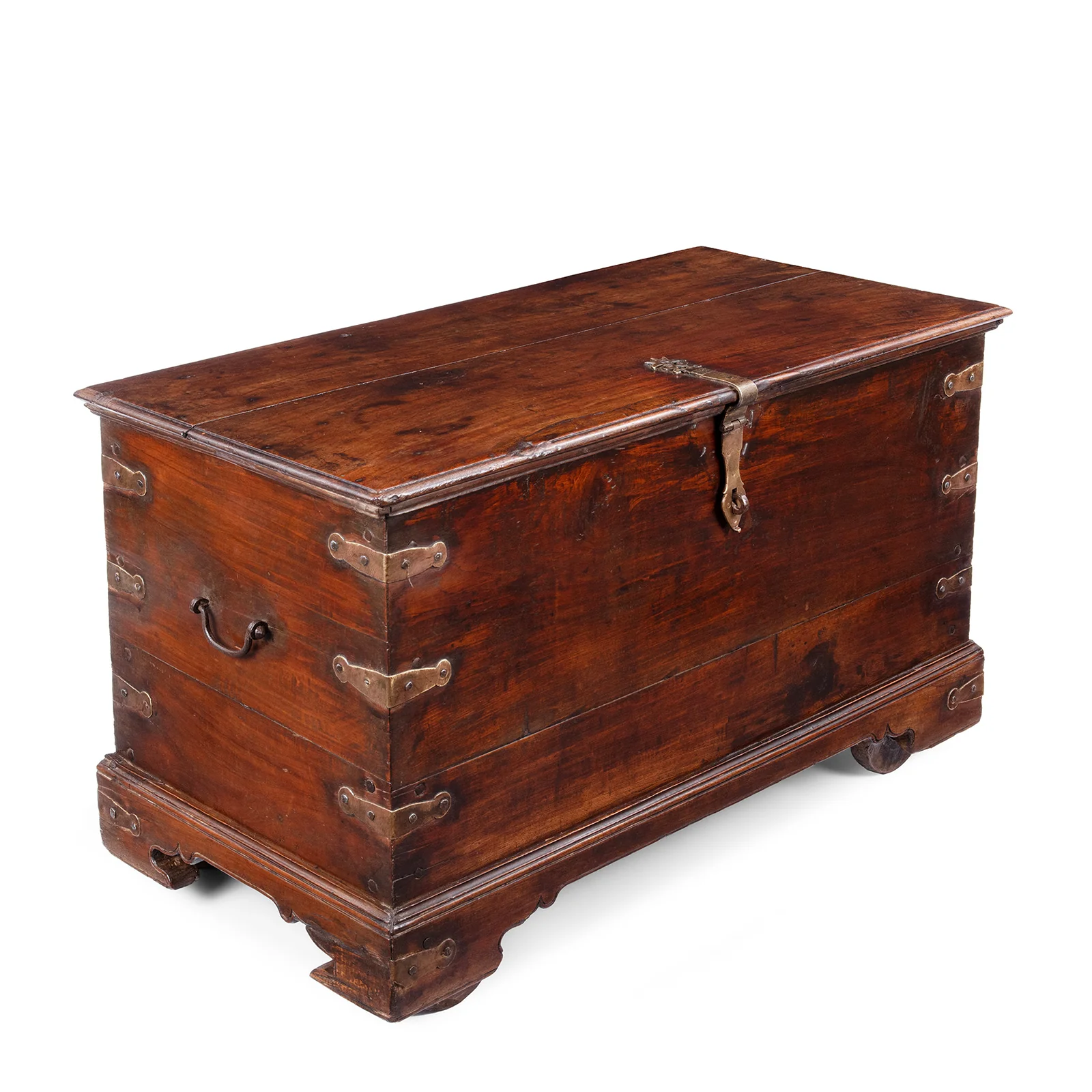 Brass Bound Rosewood Chest From Kutch - 19th Century - Image 3