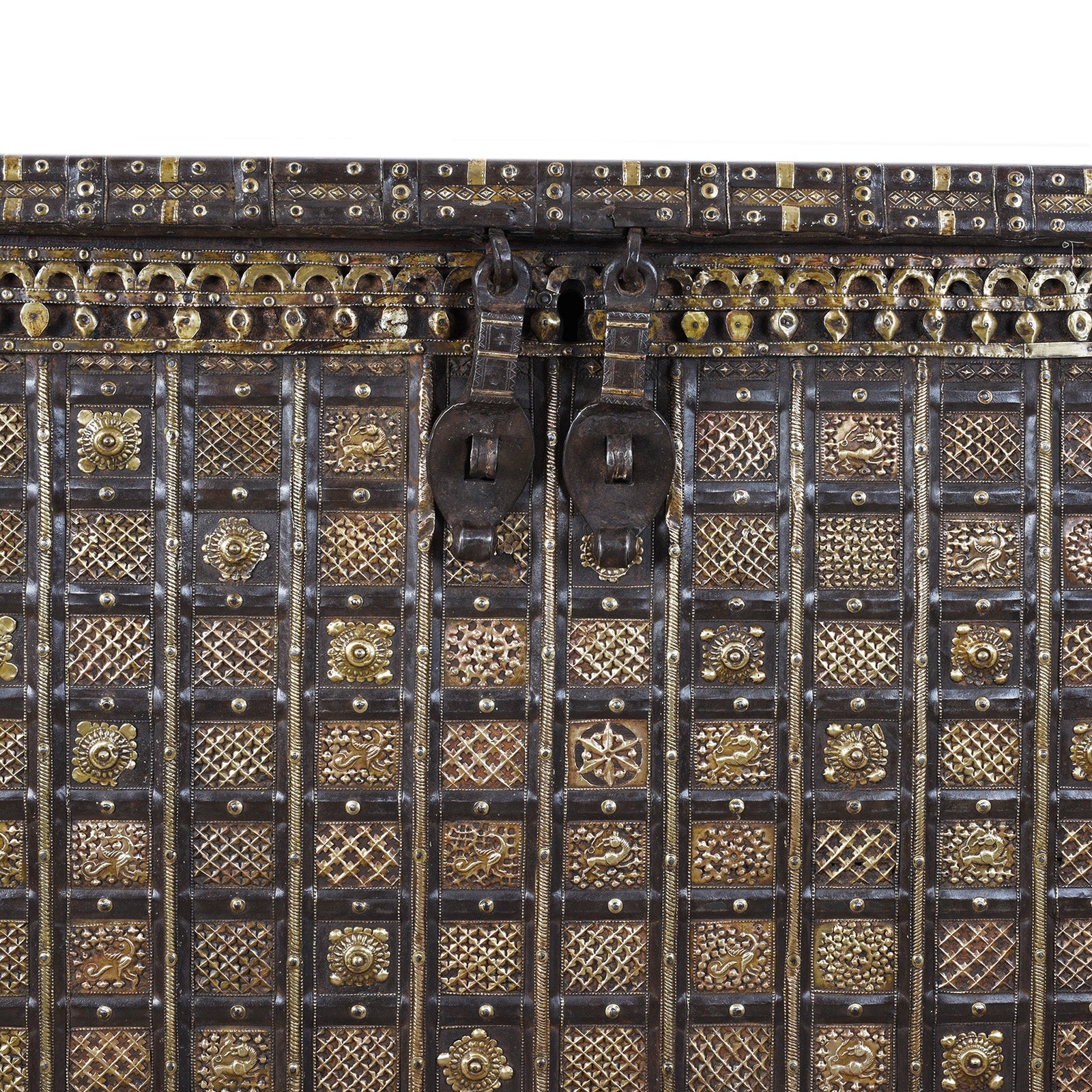Brass Bound Pithara Console Chest From Saurashtra - 18th Century - Image 4