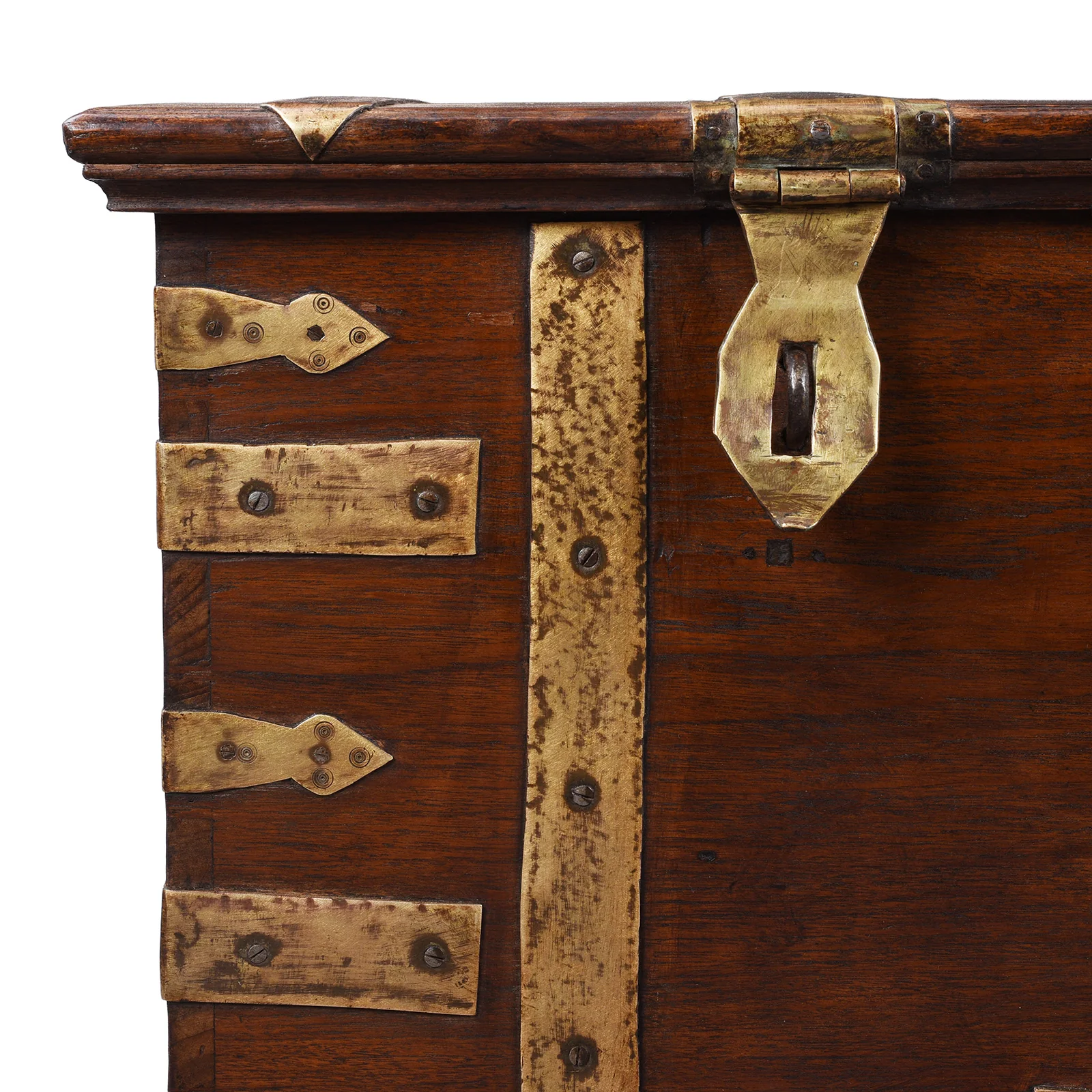 Brass Bound Military Chest From Kutch - 19th Century - Image 5