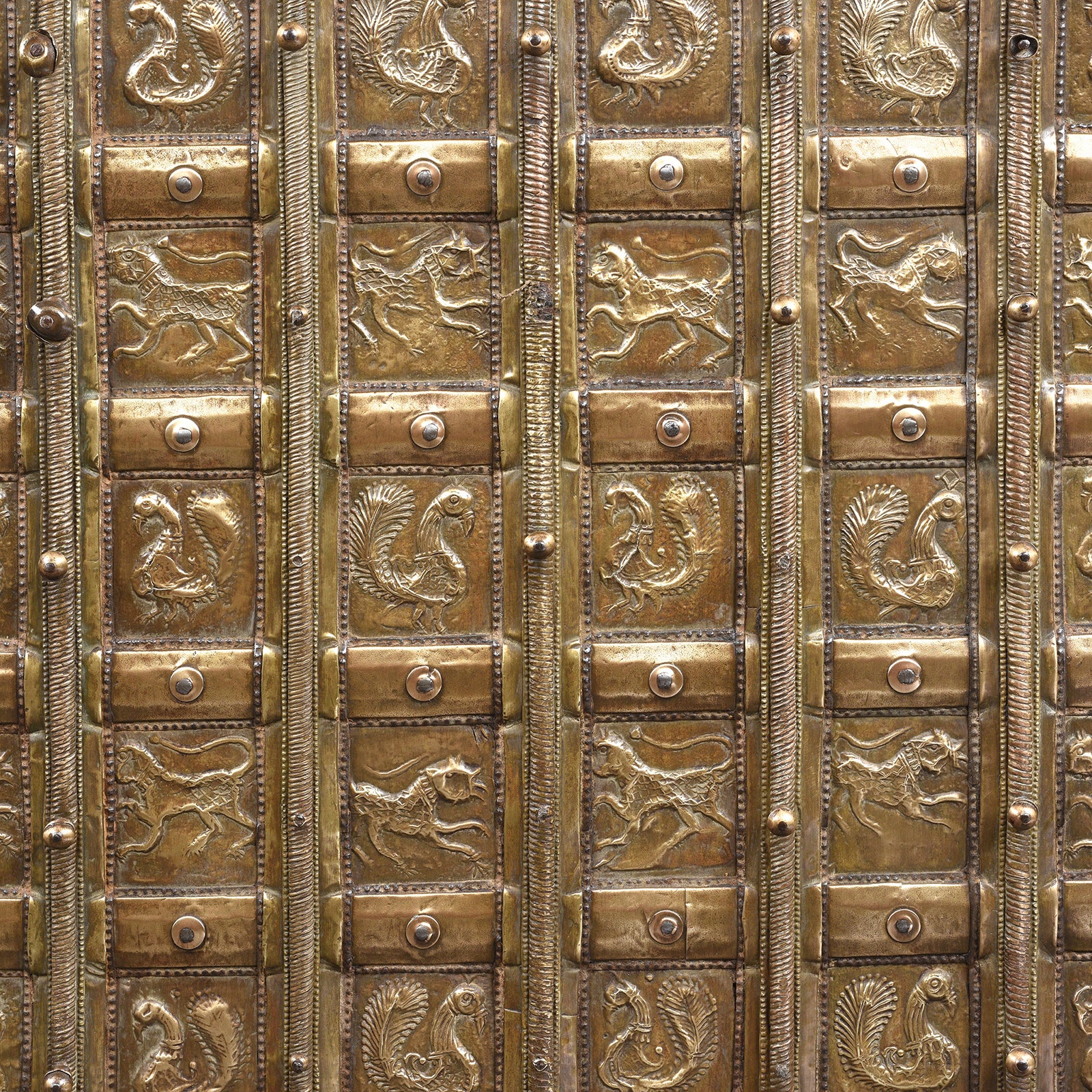 Brass Bound 'Pithara' Console Chest From Gujarat - 19th Century - Image 6
