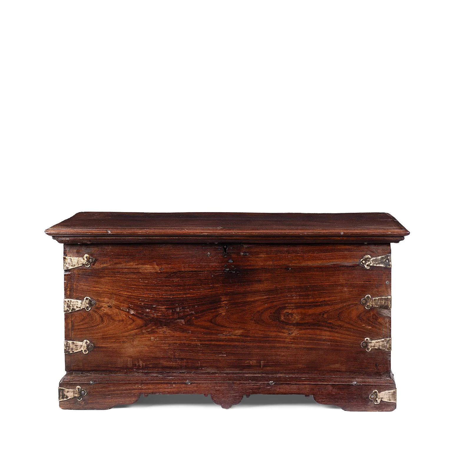 Brass Bound Rosewood Box From Kutch - 19th Century - Image 3