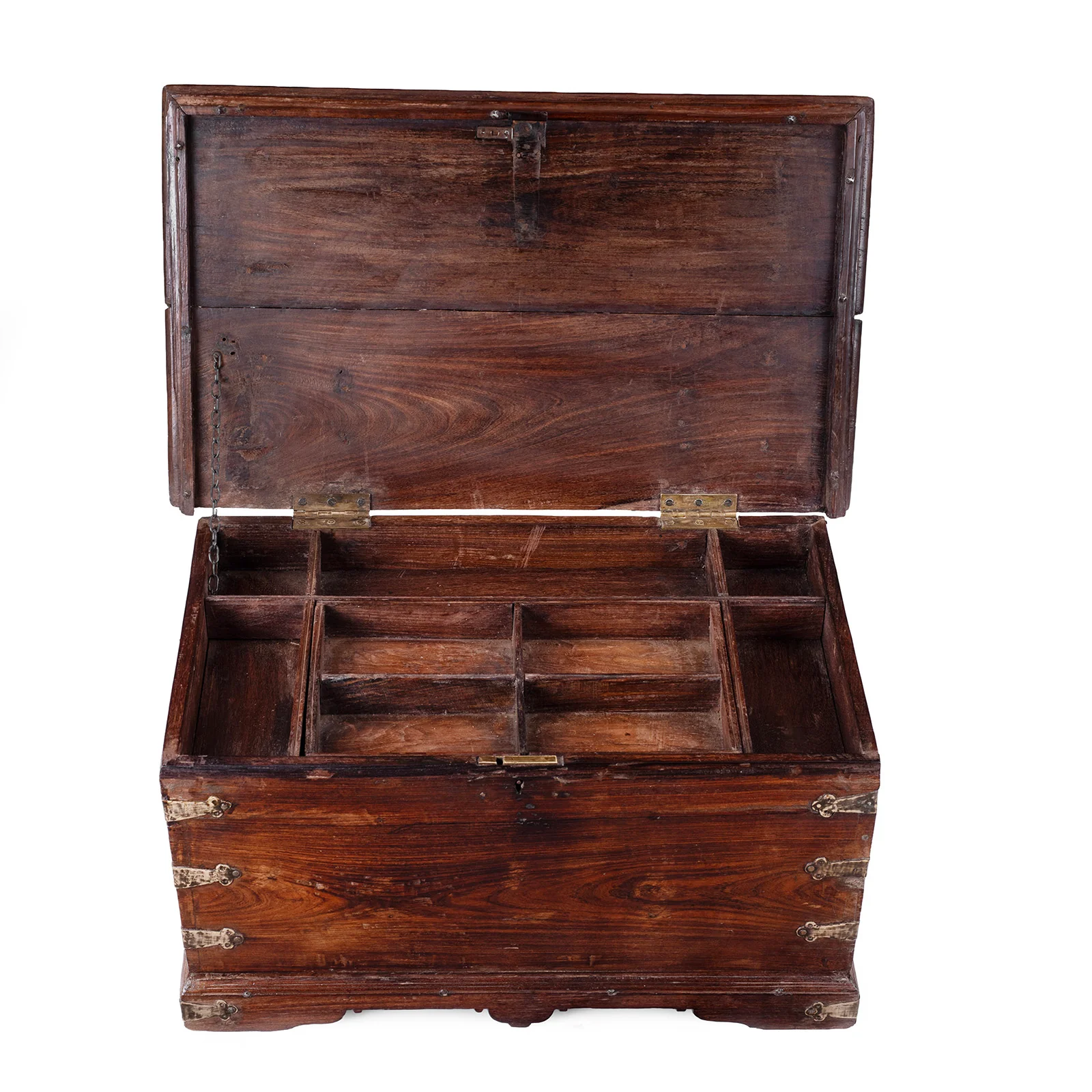 Brass Bound Rosewood Box From Kutch - 19th Century - Image 4