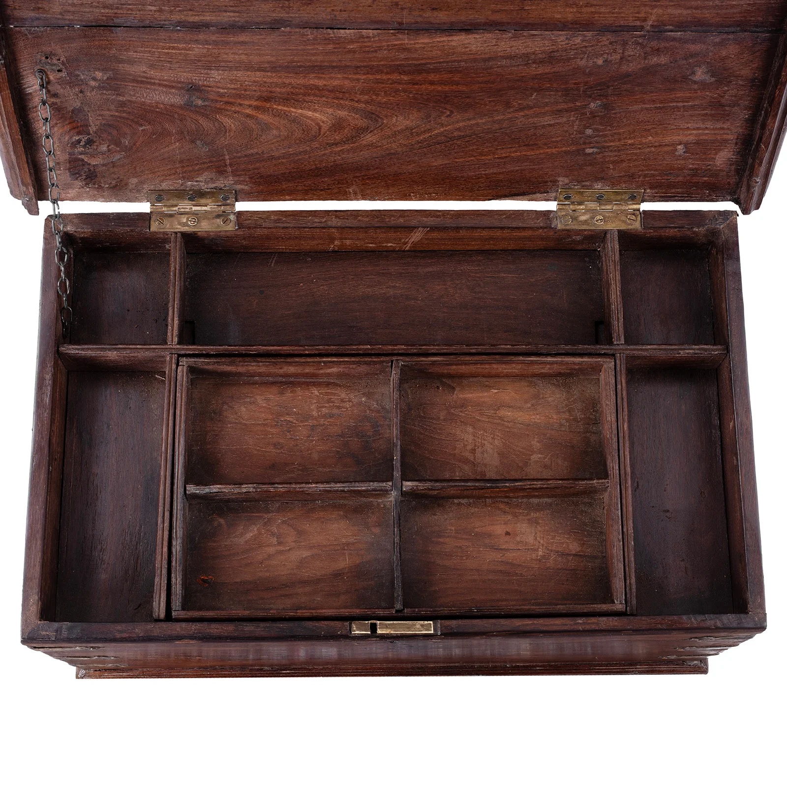 Brass Bound Rosewood Box From Kutch - 19th Century - Image 5