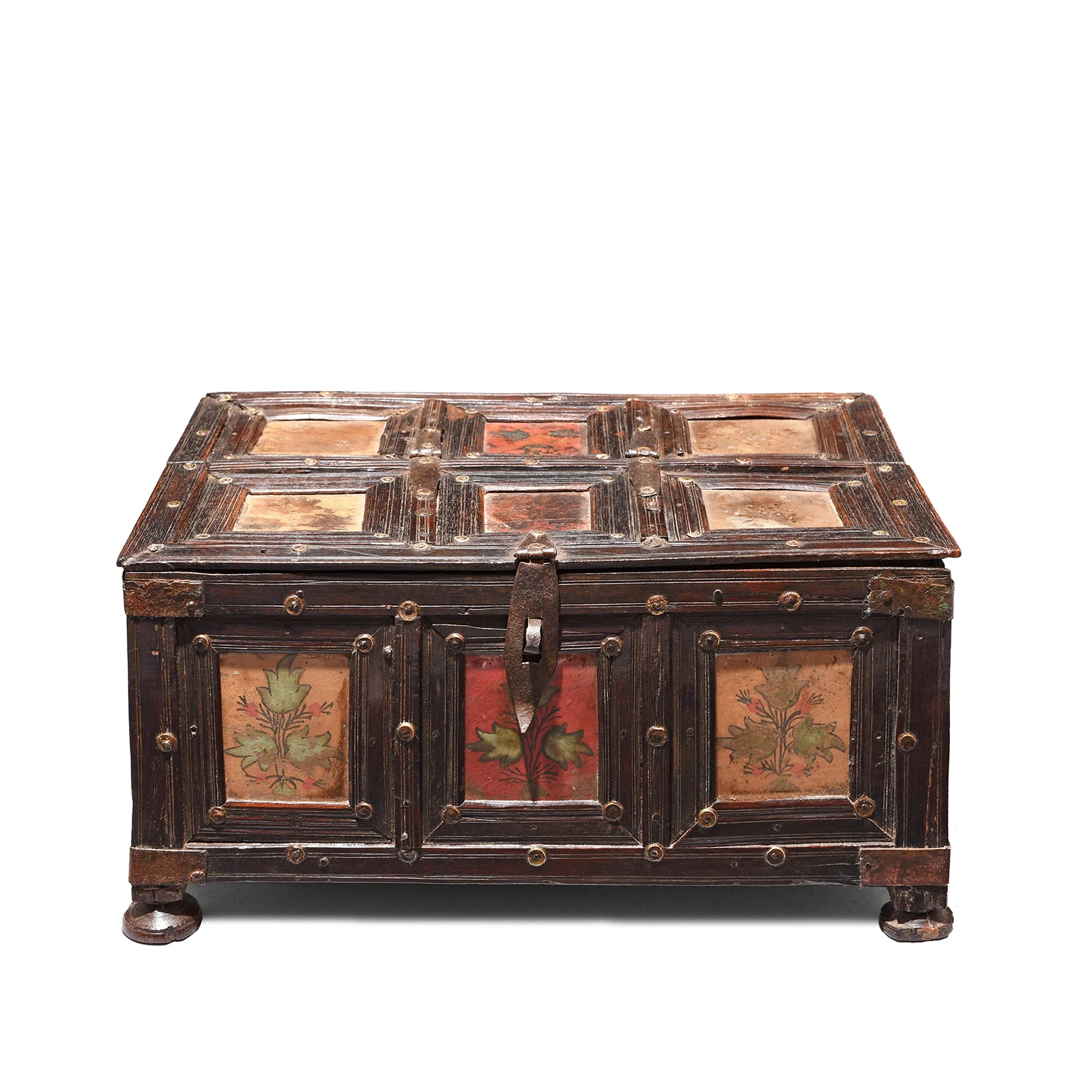 Brass Bound Rosewood Box From Kutch - 19th Century - Image 2
