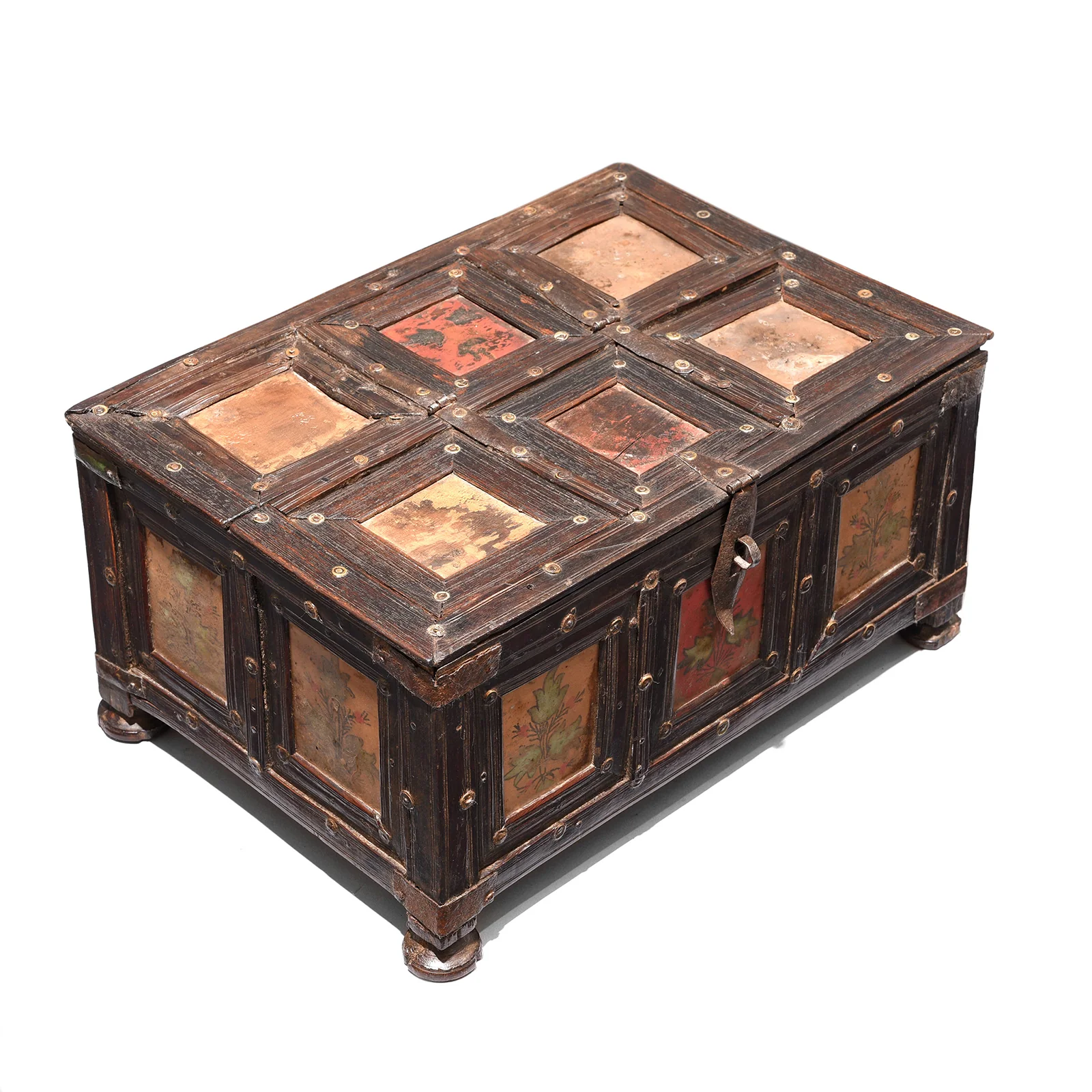 Brass Bound Rosewood Box From Kutch - 19th Century - Image 4