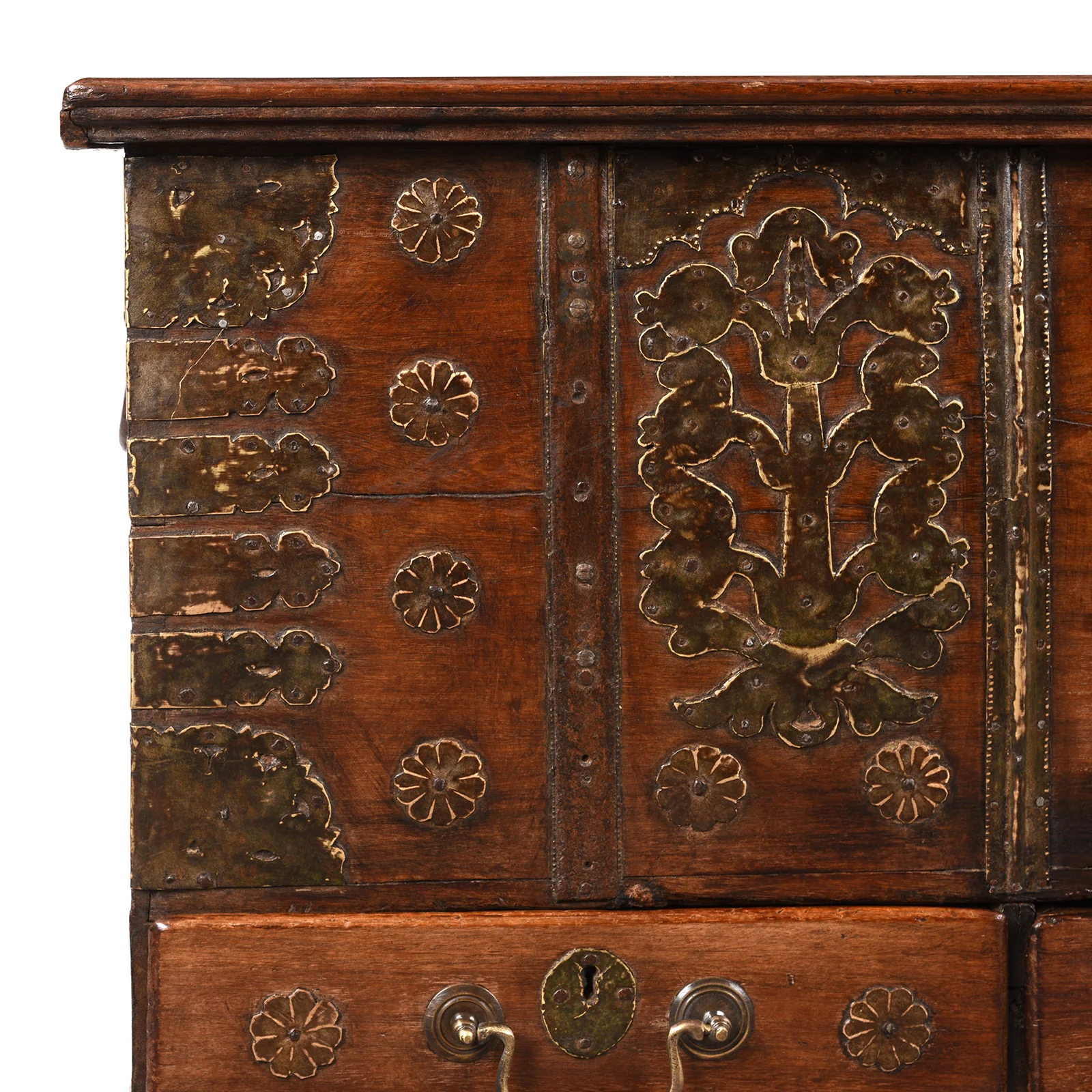 Brass Bound Rosewood Chest From Kutch - 18th Century - Image 2