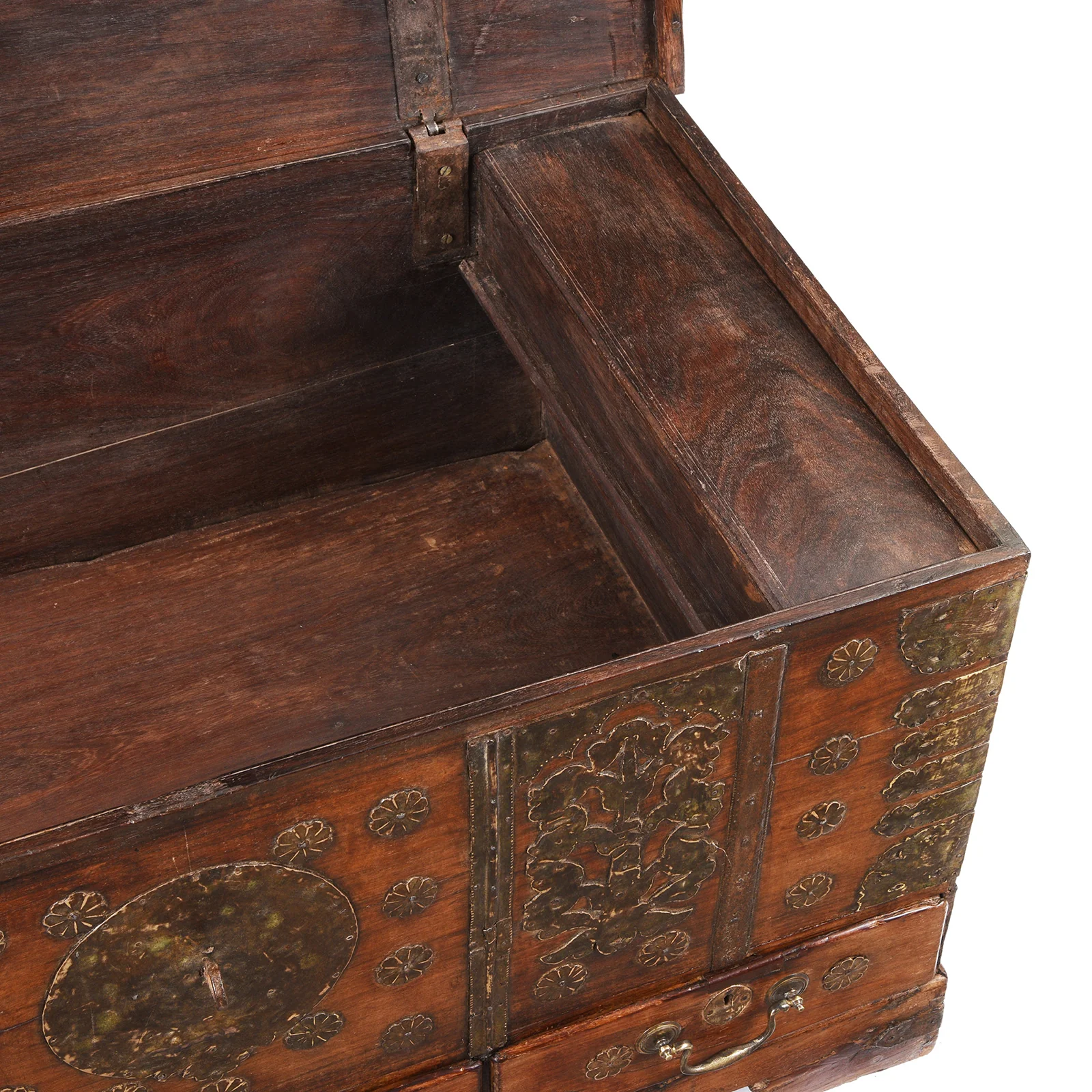 Brass Bound Rosewood Chest From Kutch - 18th Century - Image 5