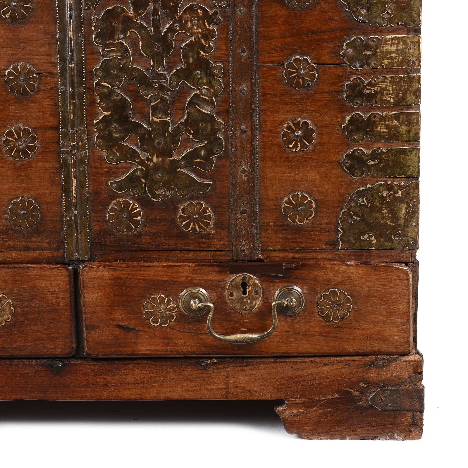 Brass Bound Rosewood Chest From Kutch - 18th Century - Image 7