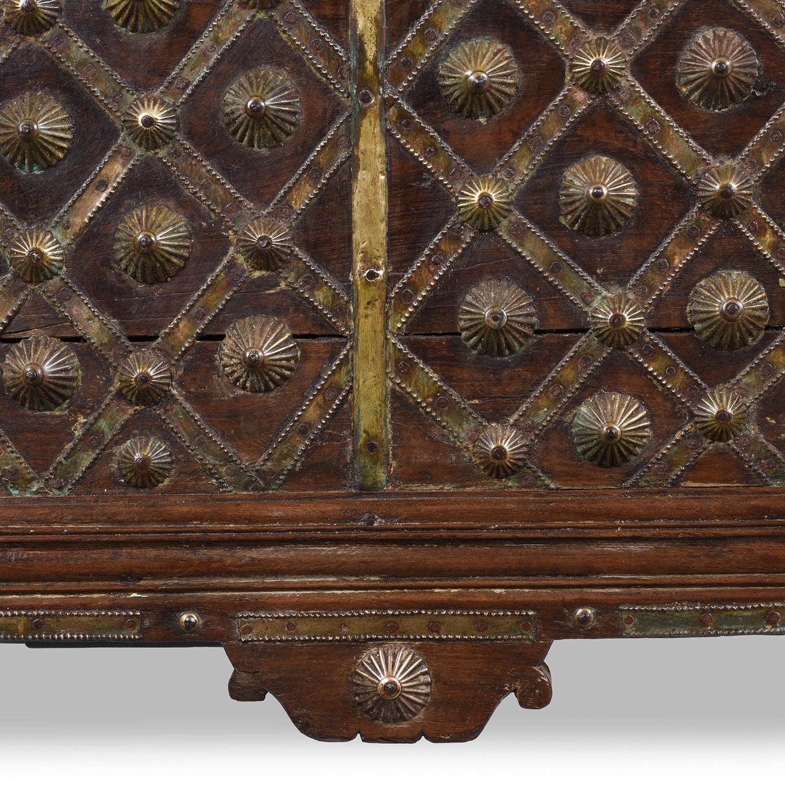 Brass Bound Rosewood Chest From Gujarat - 18th Century - Image 11